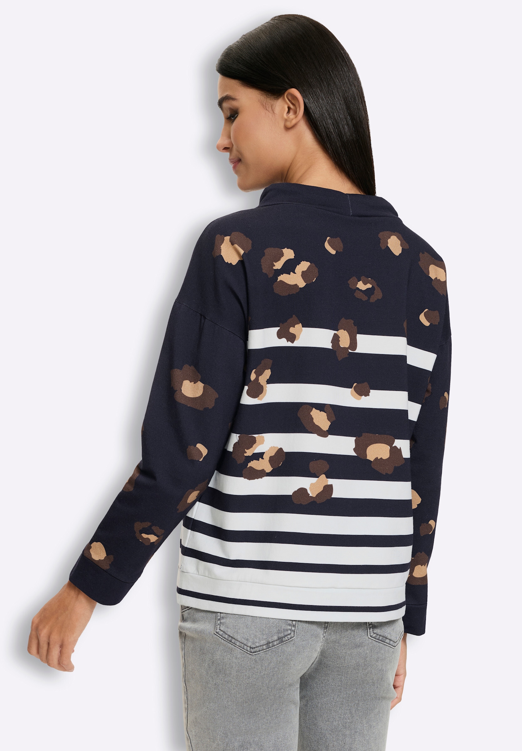 heine Sweatshirt »Sweatshirt Sweatshirt mit Animal-Print«
