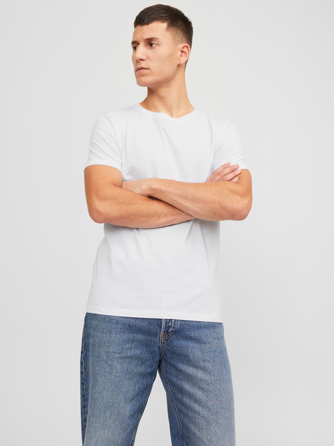 Jack & Jones T-Shirt »JJEORGANIC BASIC TEE SS O-NE 5PK MP NOOS«, (Packung, 5 tlg., 5er-Pack)