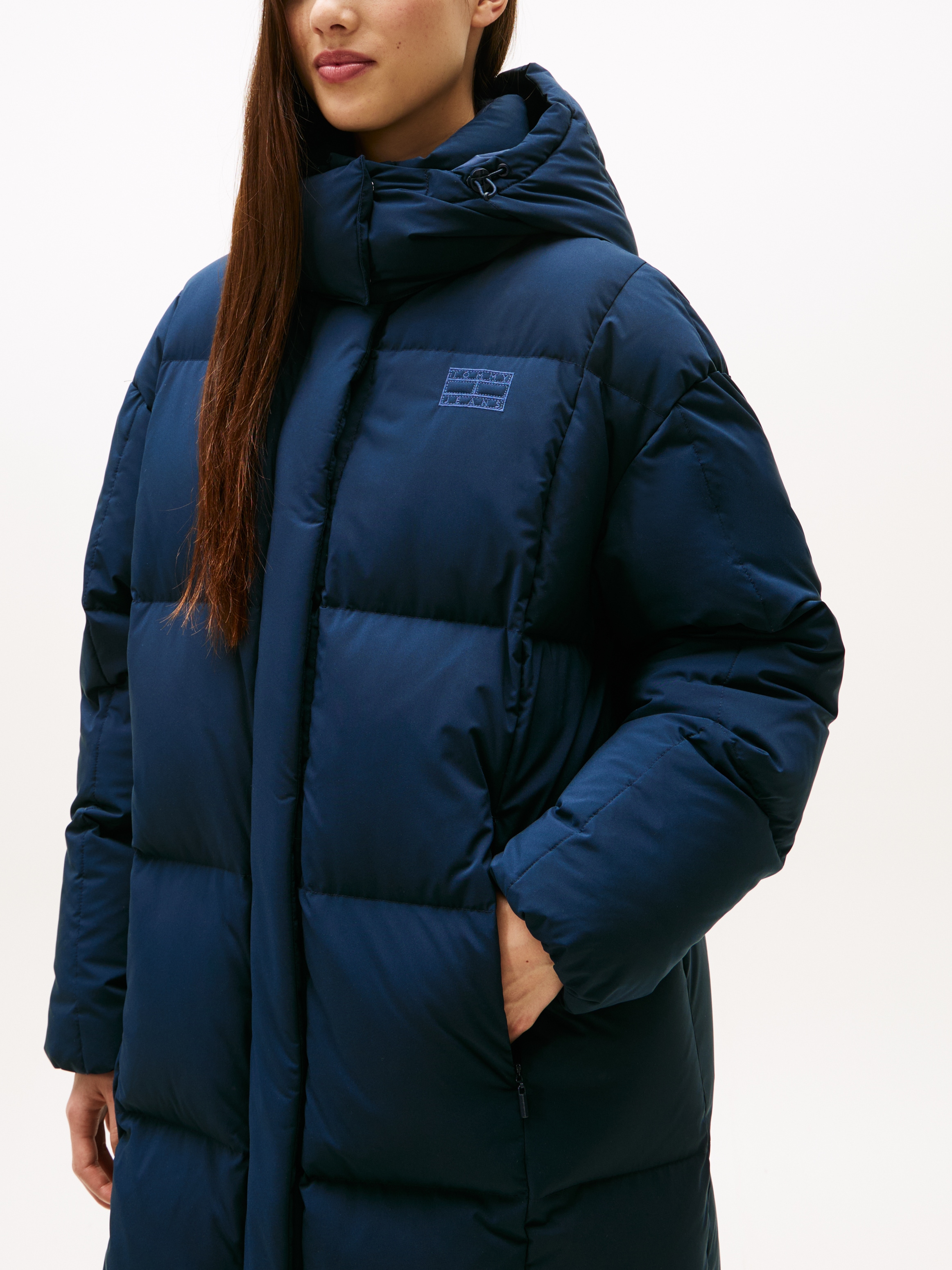Tommy Jeans Steppmantel »TJW ALASKA GRID DWN MXI COAT EXT«