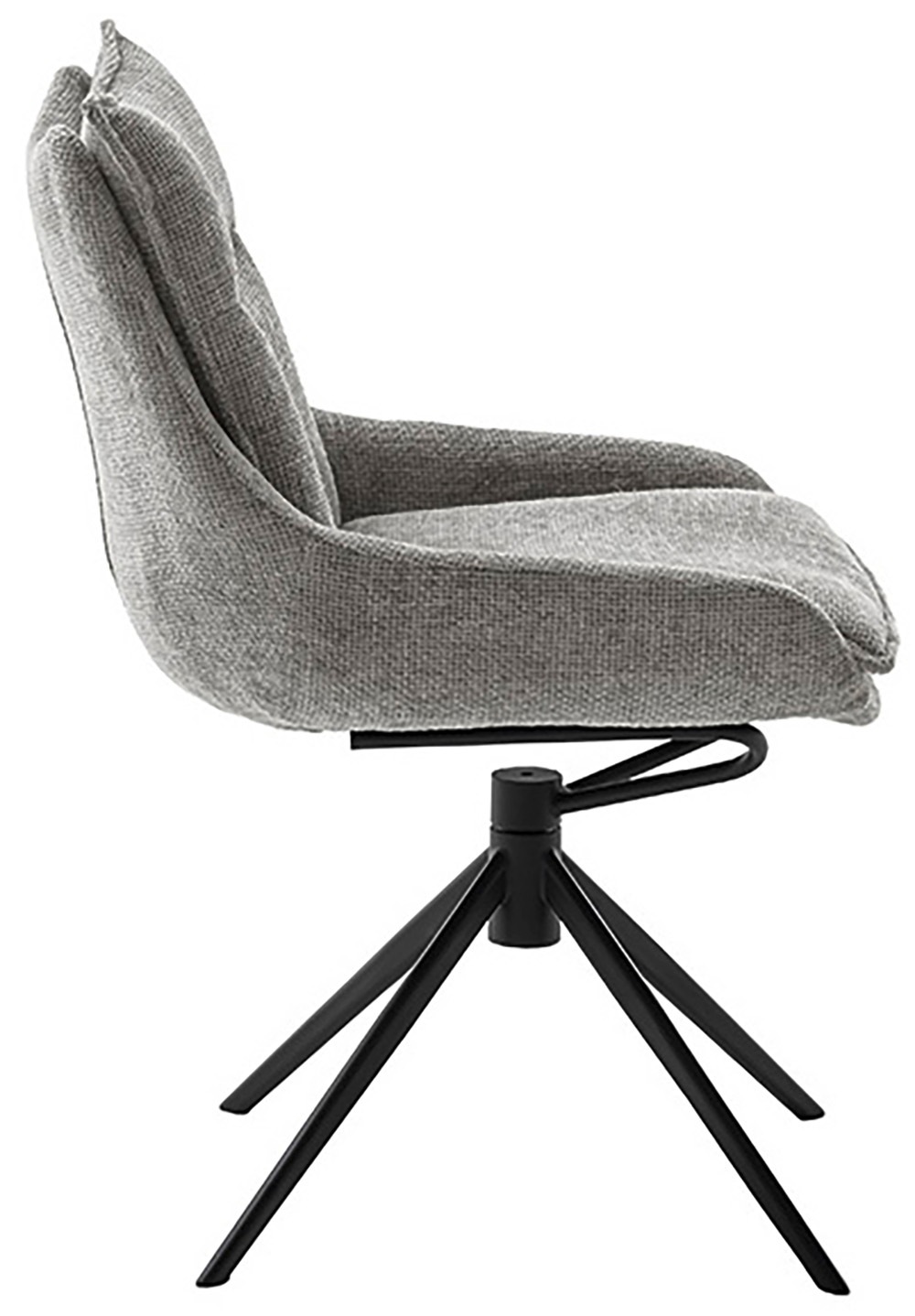MCA furniture Esszimmerstuhl »PARKER«, Strukturstoff, (2er-Set), drehbar 360°, Dreh- & Schwingfunktion, Belastbarkeit 120 kg