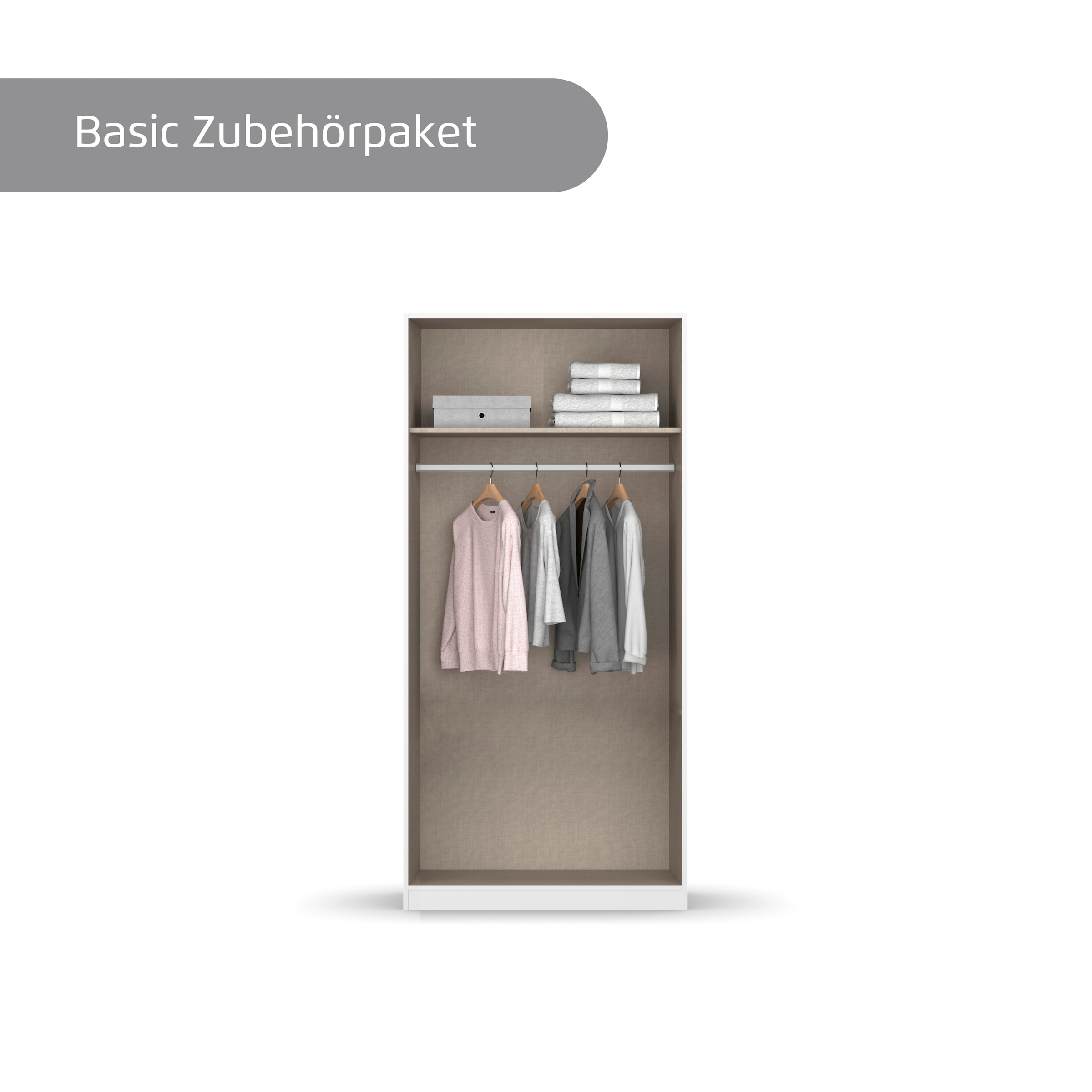 rauch Kleiderschrank »Marlene«, (in 3 verschiedenen Ausstattungen BASIC/CLASSIC/PREMIUM), in 3 Breiten 91/136/181 cm im Landhaus-Stil MADE IN GERMANY