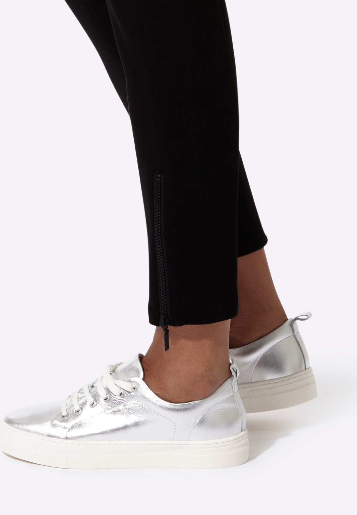 creation L Stoffhose »Modal-Mix-Jersey-Hose Jogg Pants mit Zier-Reißverschlüssen«