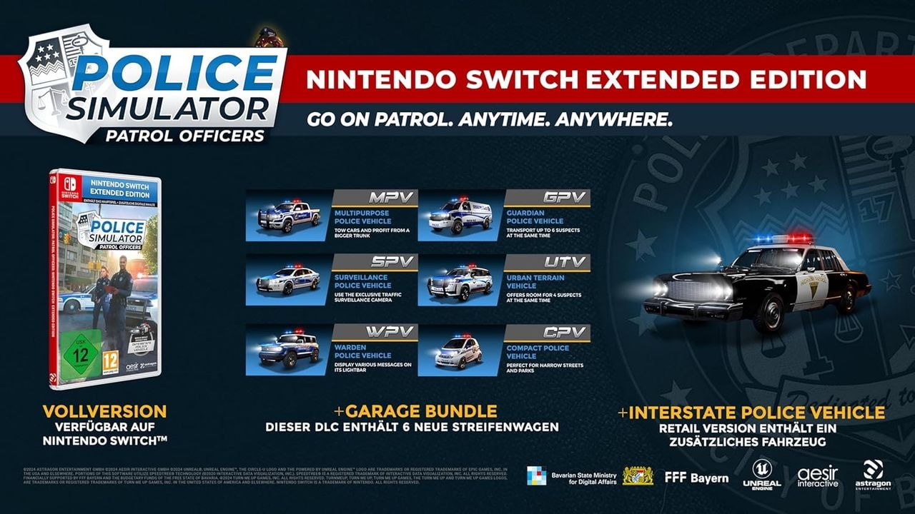 Astragon Spielesoftware »Police Simulator: Patrol Officers - Extended Ed.«, Nintendo Switch