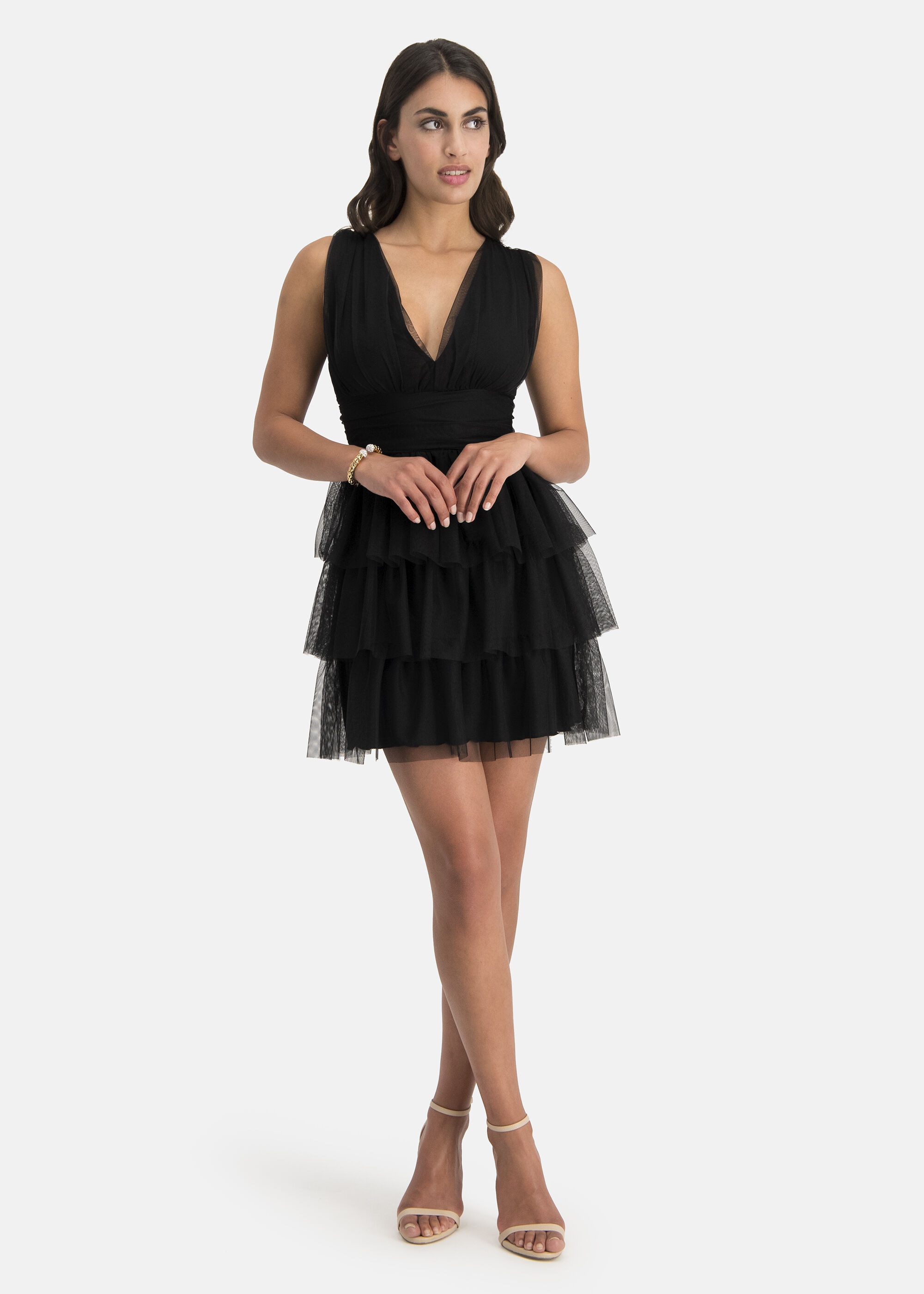 Nicowa Cocktailkleid »STELLOWA« mit gerüschtem Stufenrock