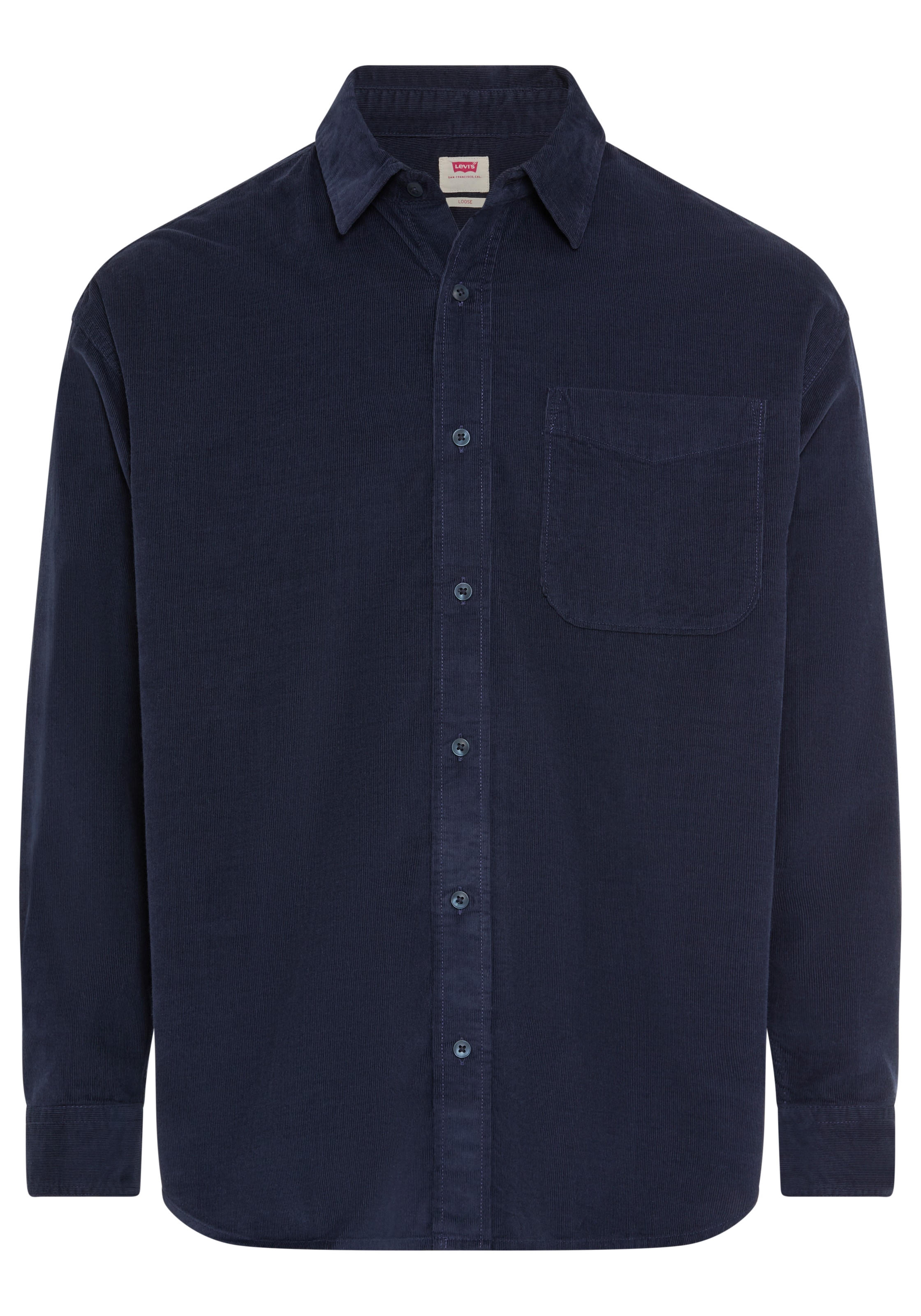 Levi's® Langarmhemd »LOOSE BUTTON UP« aus Feincord, Baumwolle