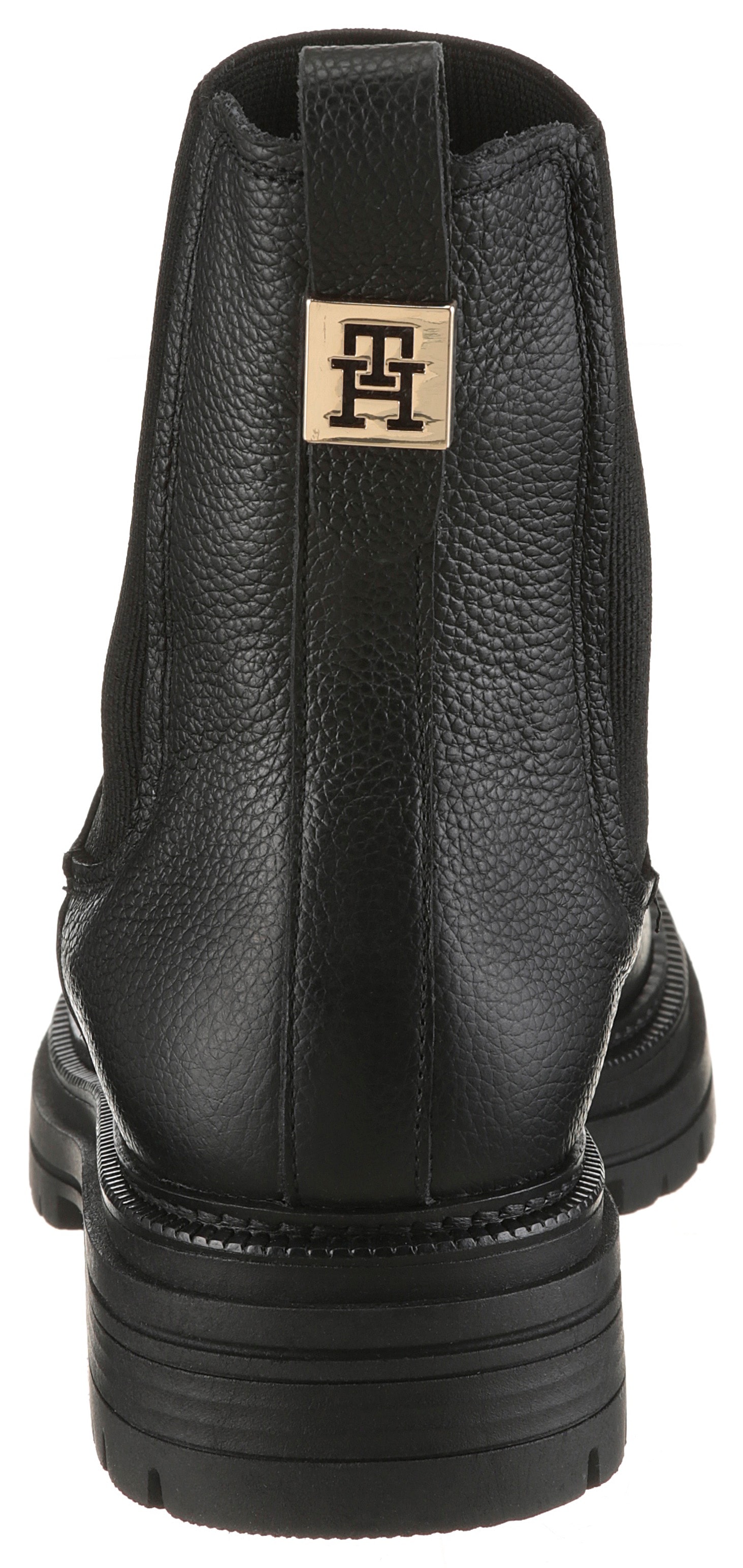 Tommy Hilfiger Winterboots »TH PLAQUE PEBBLE CHELSEA WARM«  , Chelseaboots, Schlupfboots, Stiefelette mit praktischer Anziehlasche