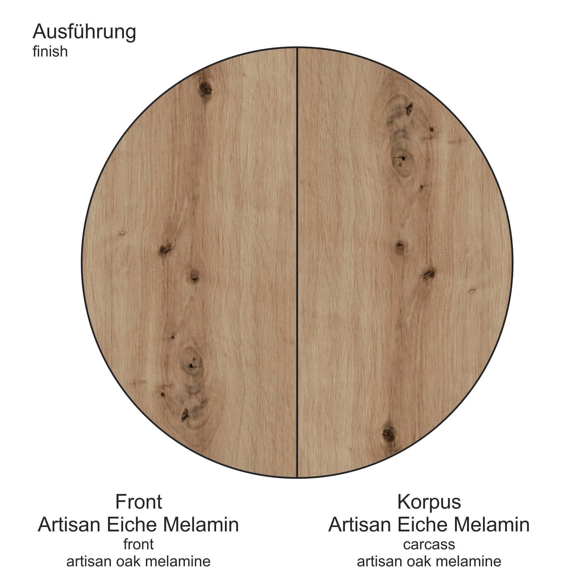 INOSIGN Lowboard »Elne«, TV Schrank, hellbraun, Eiche, matt, Breite 150 cm