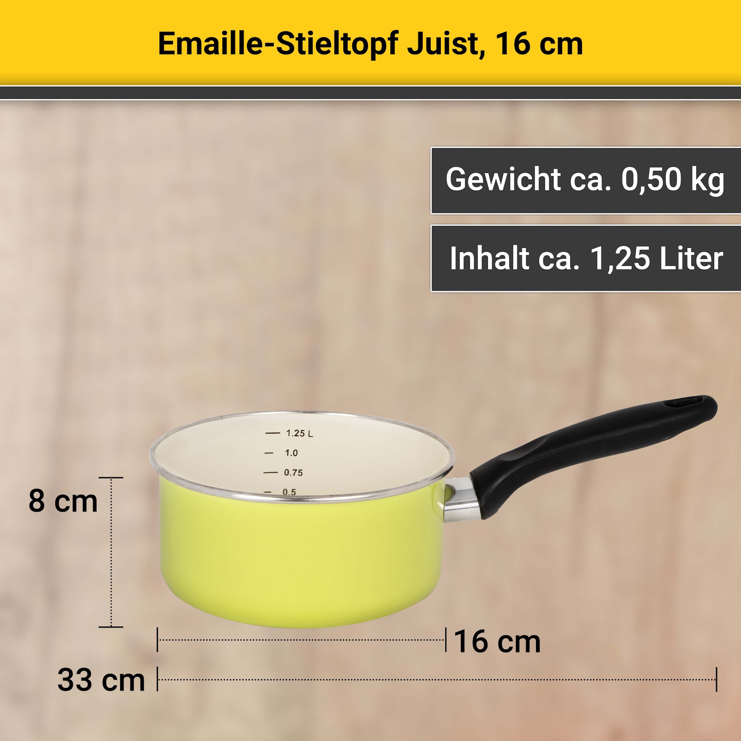 Krüger Kasserolle »Juist« 1 Stk. tlg. Emaille