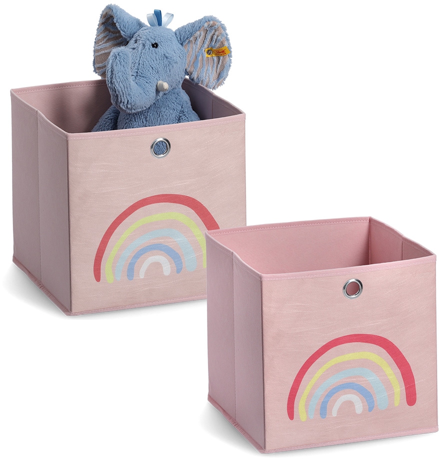 OTTO Vlies Aufbewahrungsbox, bei online »Rosy flach Organizer kaufen klappbar, Present Rainbow«, 2 (Set, Zeller St.),