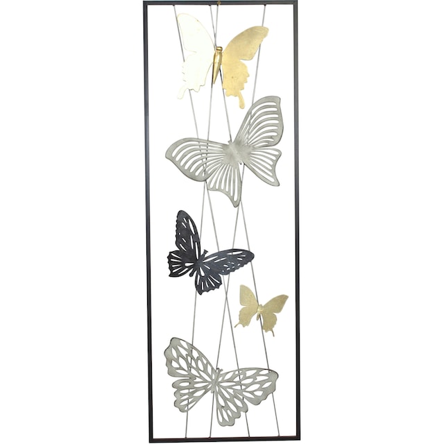 Wanddekoobjekt, Online HOFMANN im LIVING Motiv MORE OTTO Shop Schmetterlinge AND aus Metall, Wanddekoration