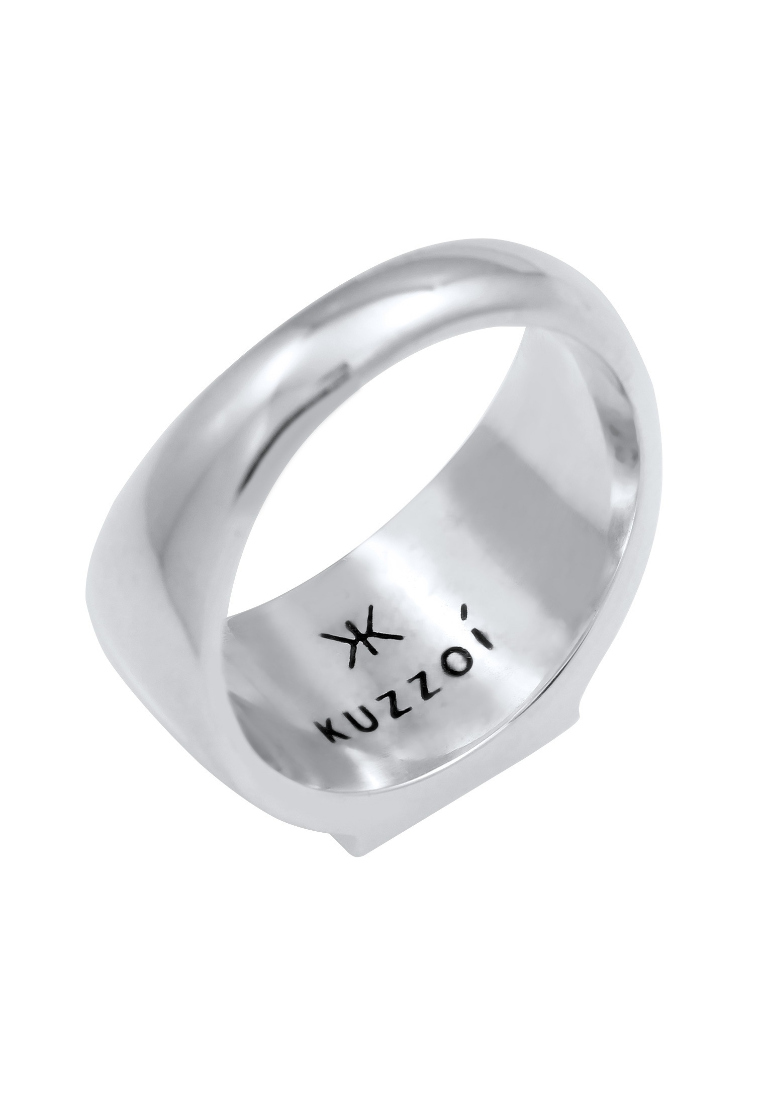 Kuzzoi Siegelring »Ring Herren Siegelring Rechteckig Klassik 925 Silber«