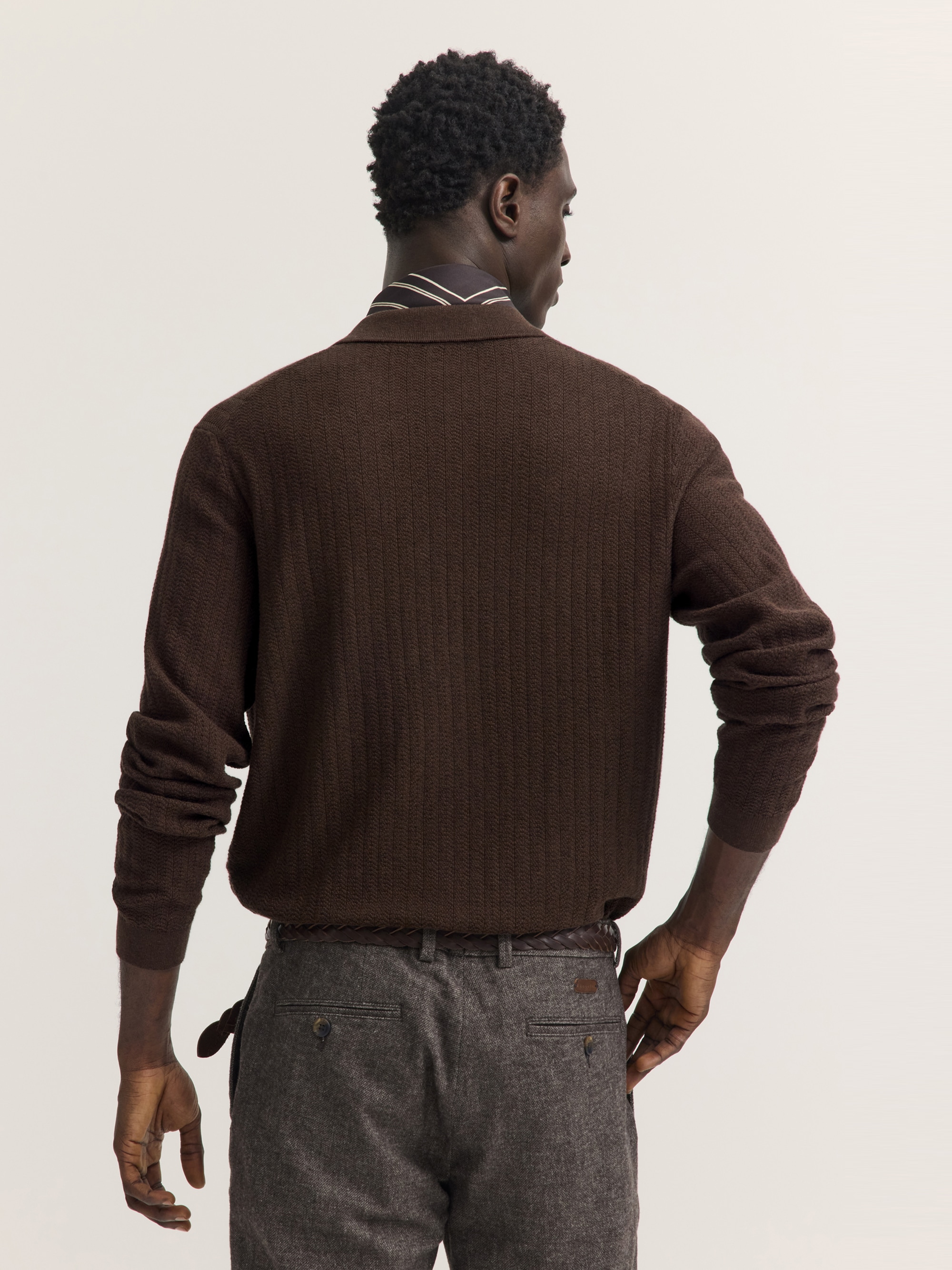bugatti Strickjacke »Regular Fit« Regular Fit Baumwolle Kaschmir Stehkragen