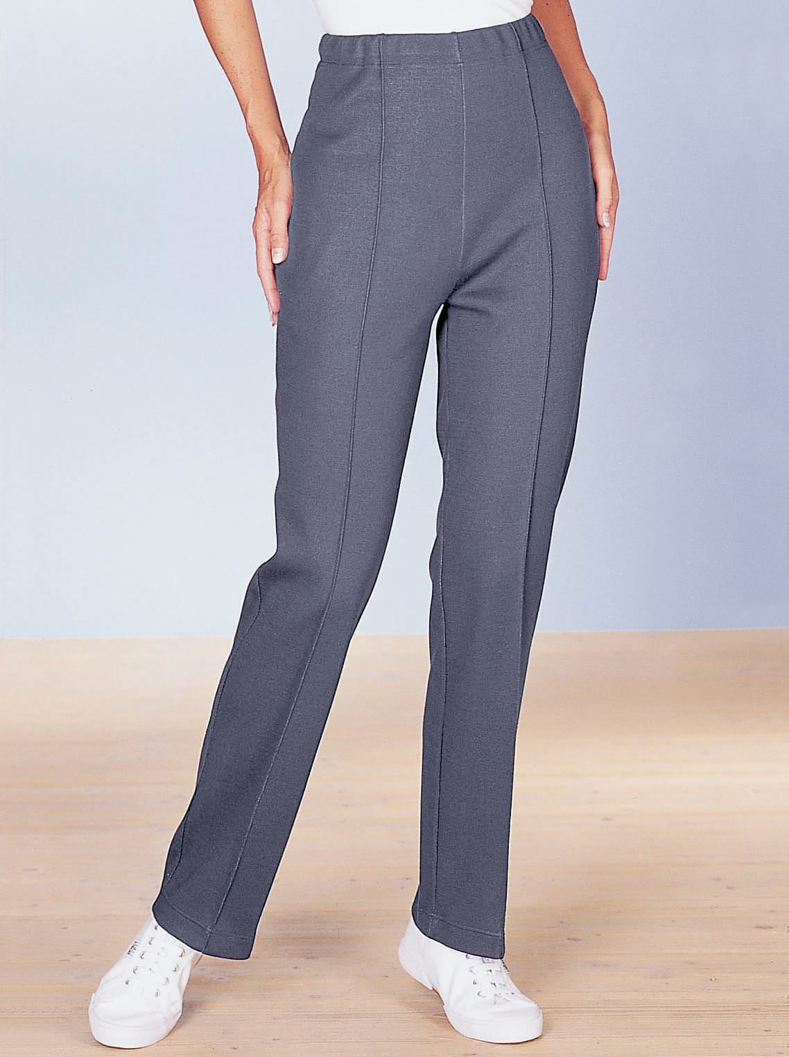 DamenWellnesshose in grau, Größe 28