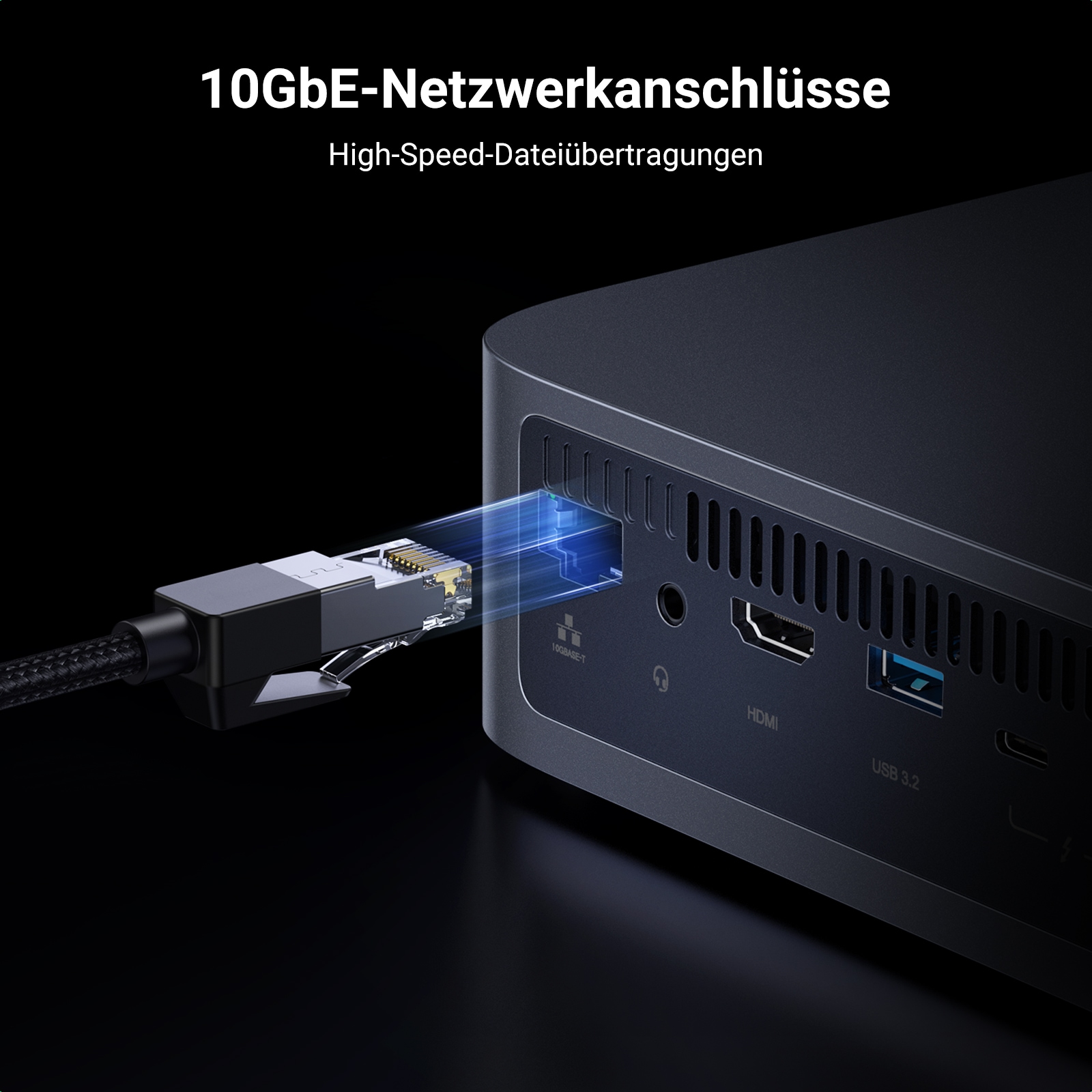 UGREEN NAS-Server »DXP480T Plus 4-Bay All-Flash SSD NAS (Diskl.)«