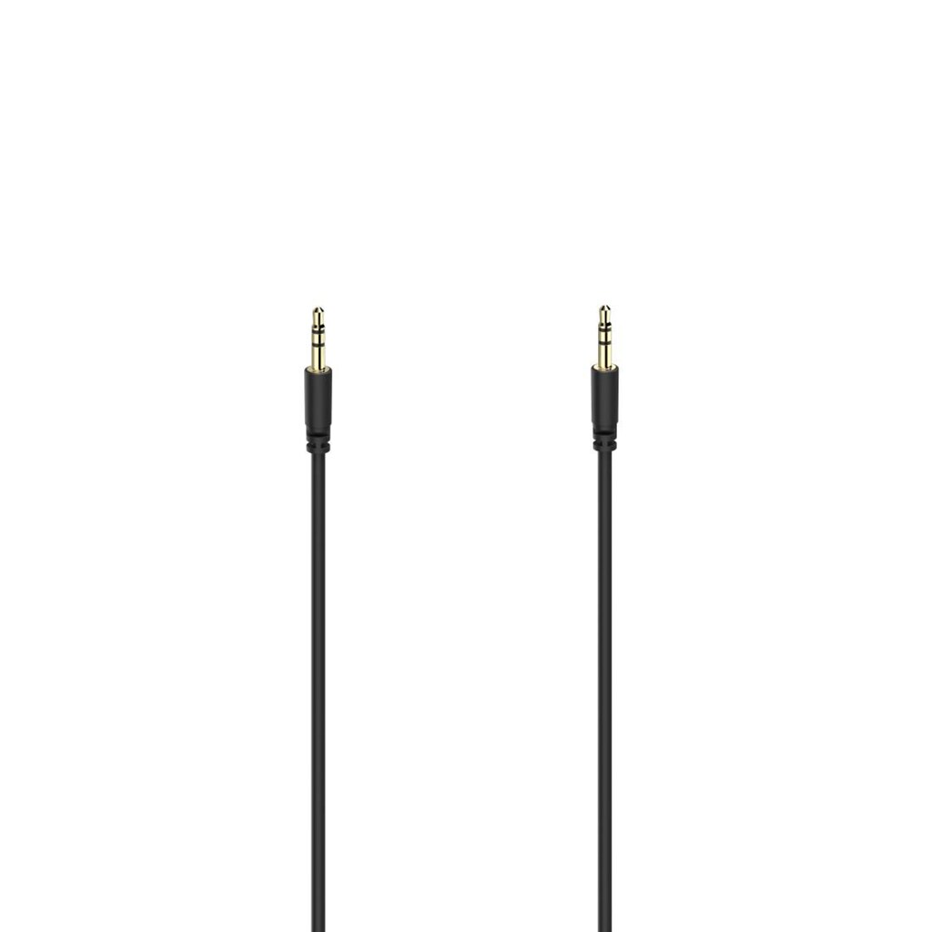Hama Audio-Kabel »Audio-Kabel,3,5-mm-Klinken-St.-St., Stereo,vergoldet, ultradünn,0,5 m«, 3,5-mm-Klinke