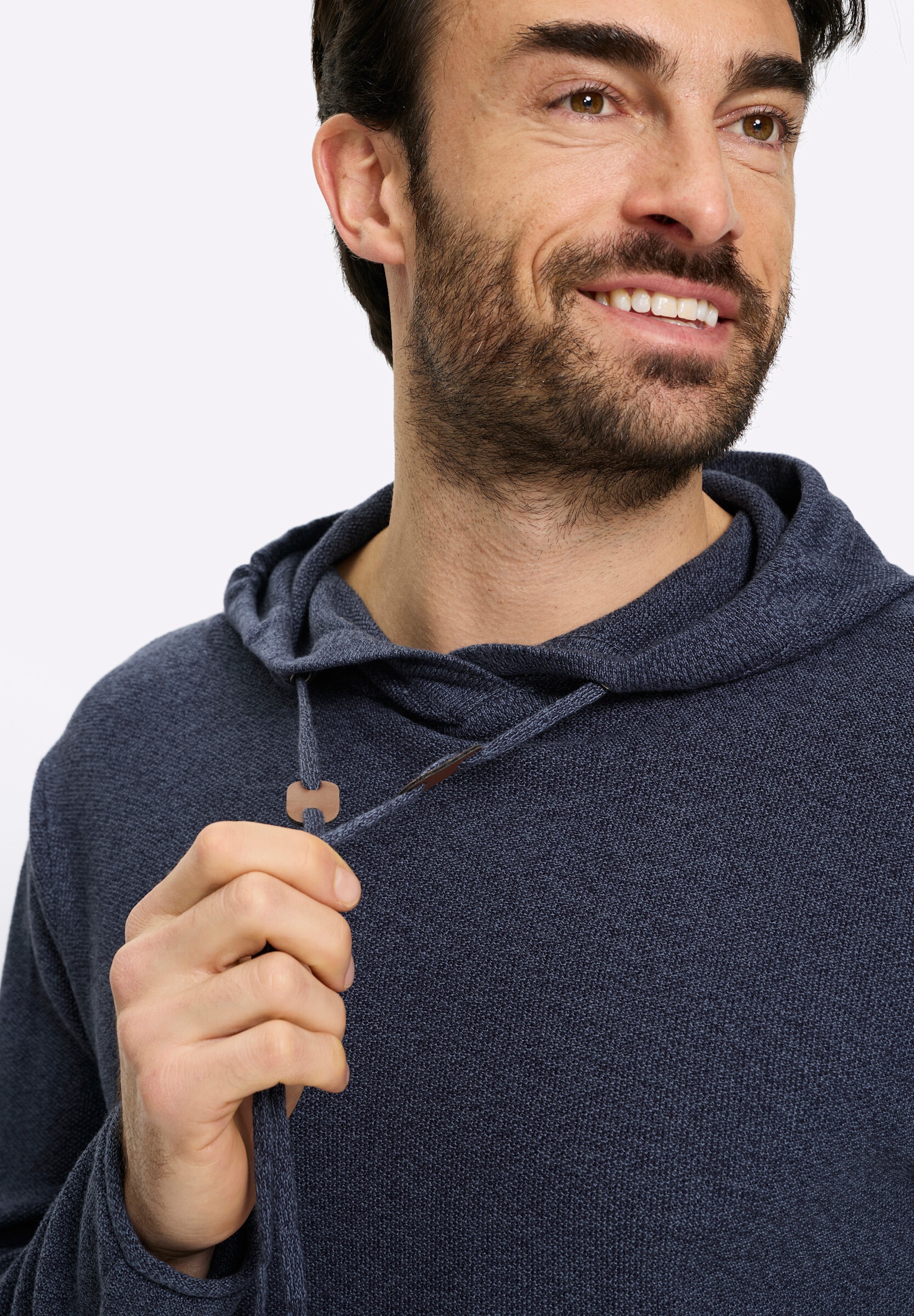 Witt Longpullover »Kapuzen-Pullover Kapuzenpullover mit Struktur-Strickmuster«