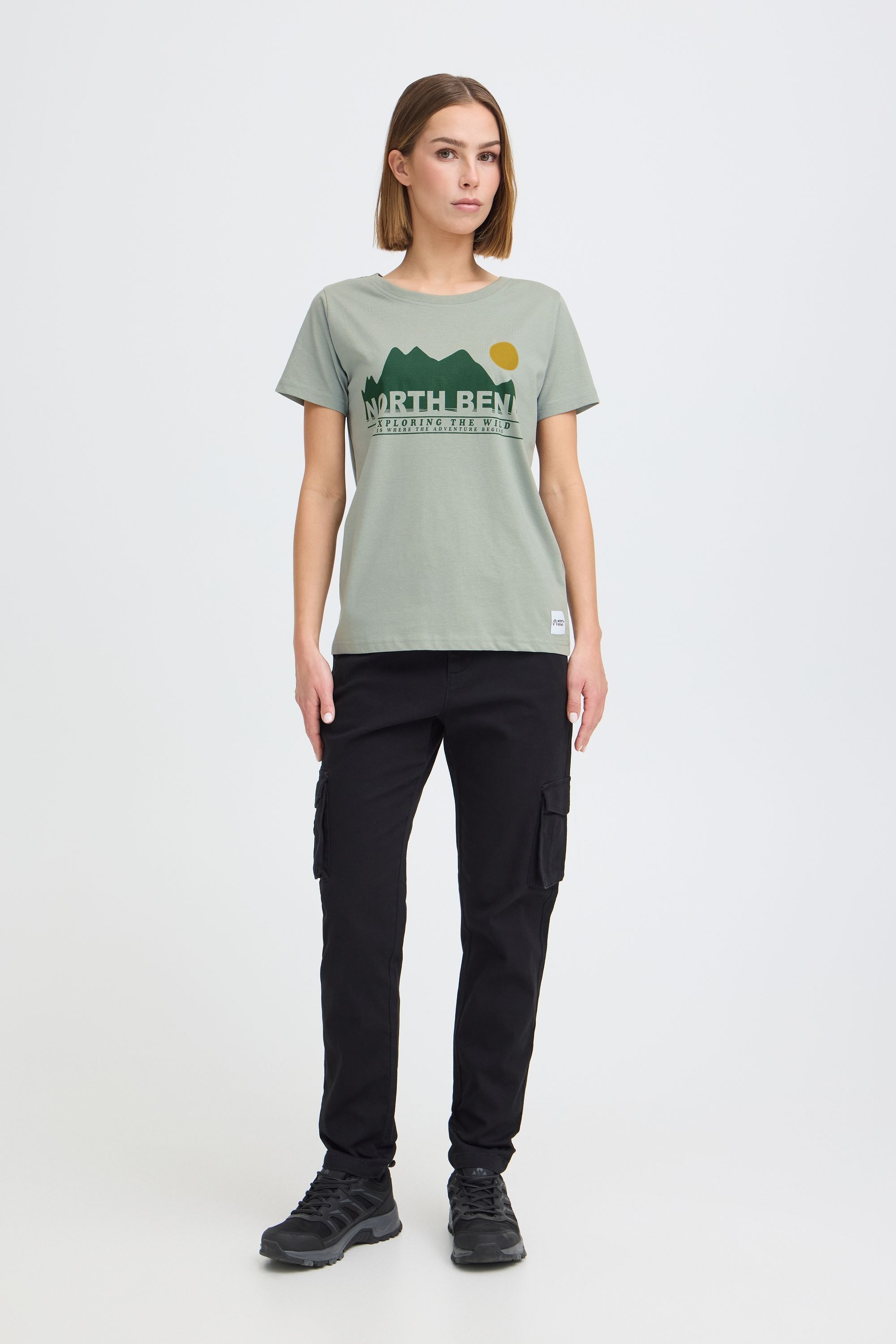 North Bend Rundhalsshirt »Rundhalsshirt NBCash«