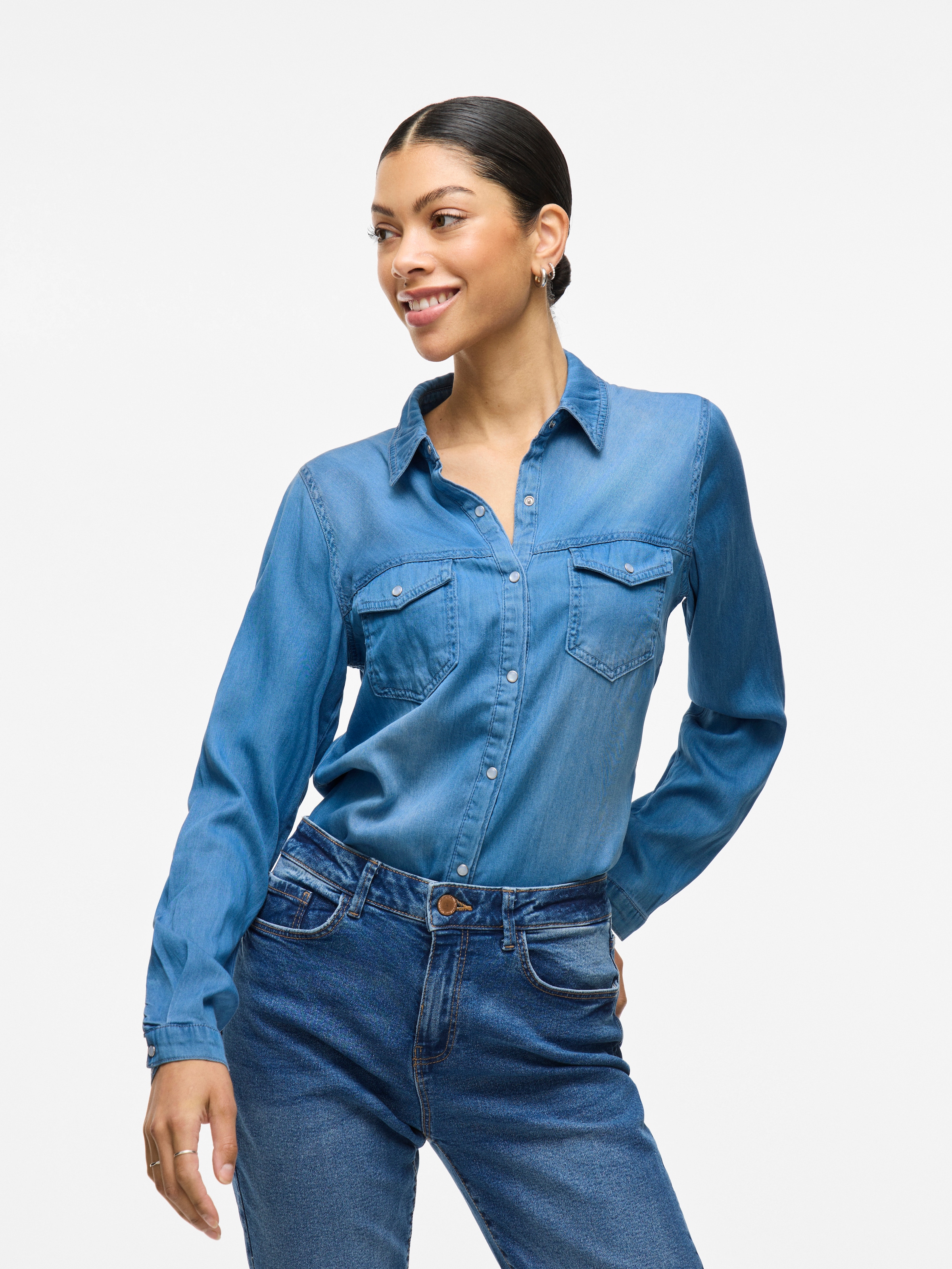 Vila Jeansbluse »VIBISTA DENIM SHIRT/SU-NOOS«