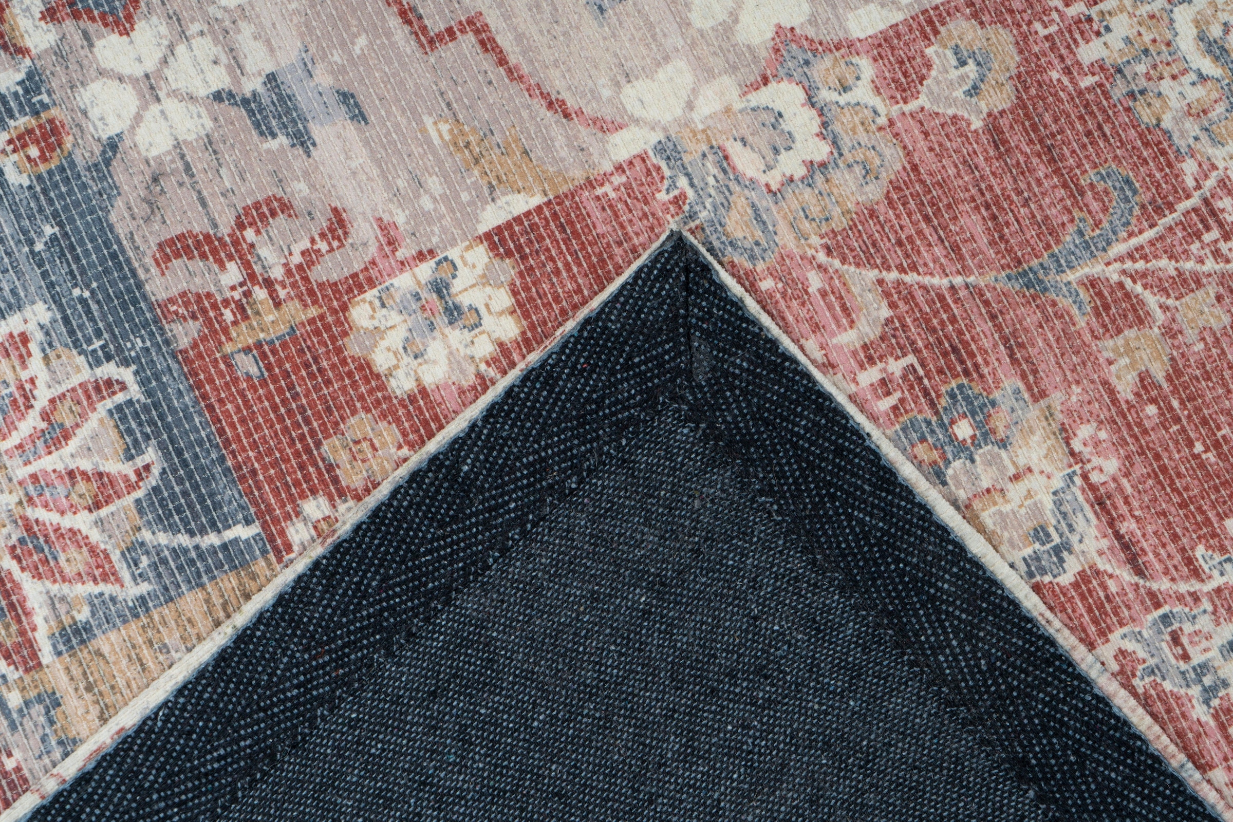 calo-deluxe Teppich »Emin 1003«, rechteckig, 10 mm Höhe, reine Baumwolle, Wohnzimmer
