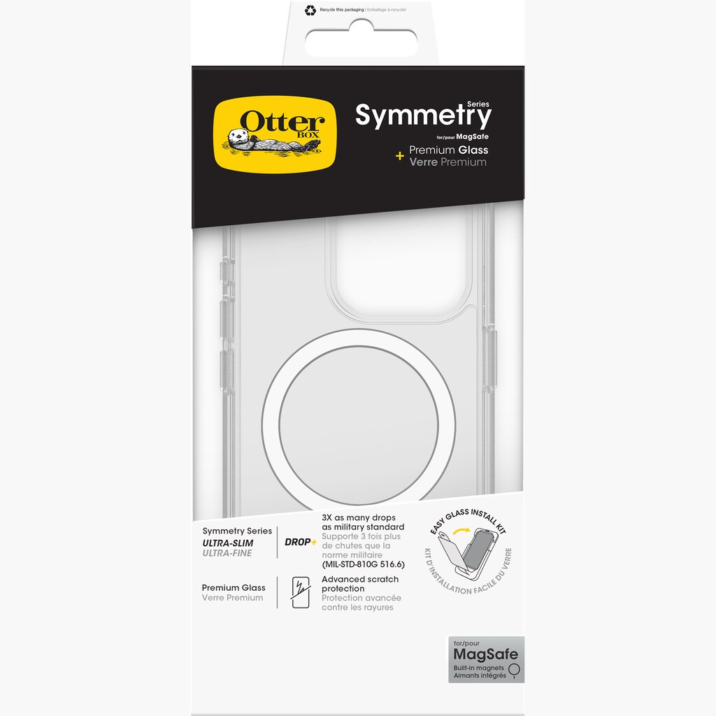 Otterbox Backcover »Symmetry Hülle Apple iPhone 15 Pro, MagSafe inkl Schutzglas«, Apple iPhone 15 Pro