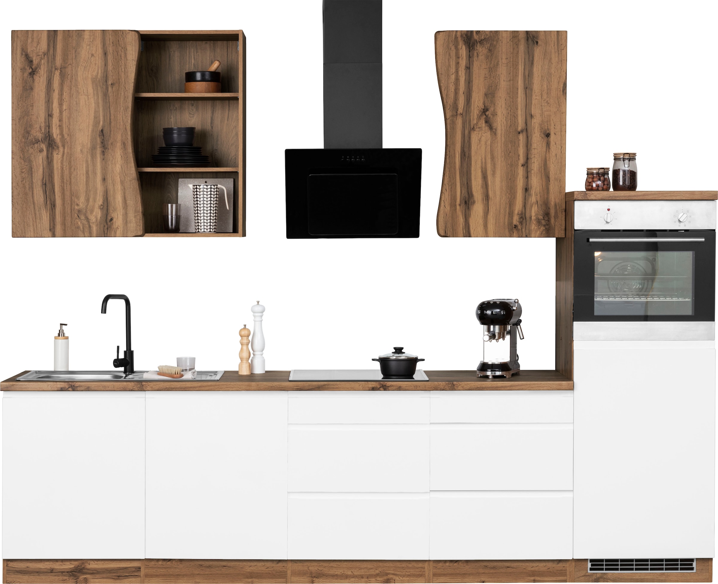 E-Geräte, ohne MÖBEL OTTO »Bruneck«, HELD hochwertige MDF-Fronten Küche breit, kaufen 300cm bei