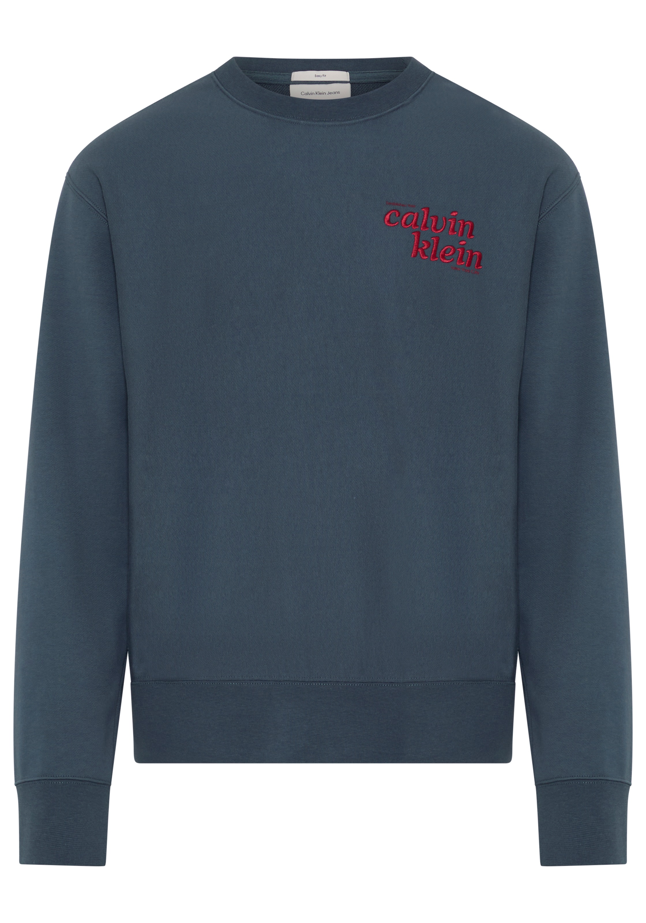 Calvin Klein Jeans Sweatshirt , Rundhalsausschnitt, Regular Fit, Stickerei
