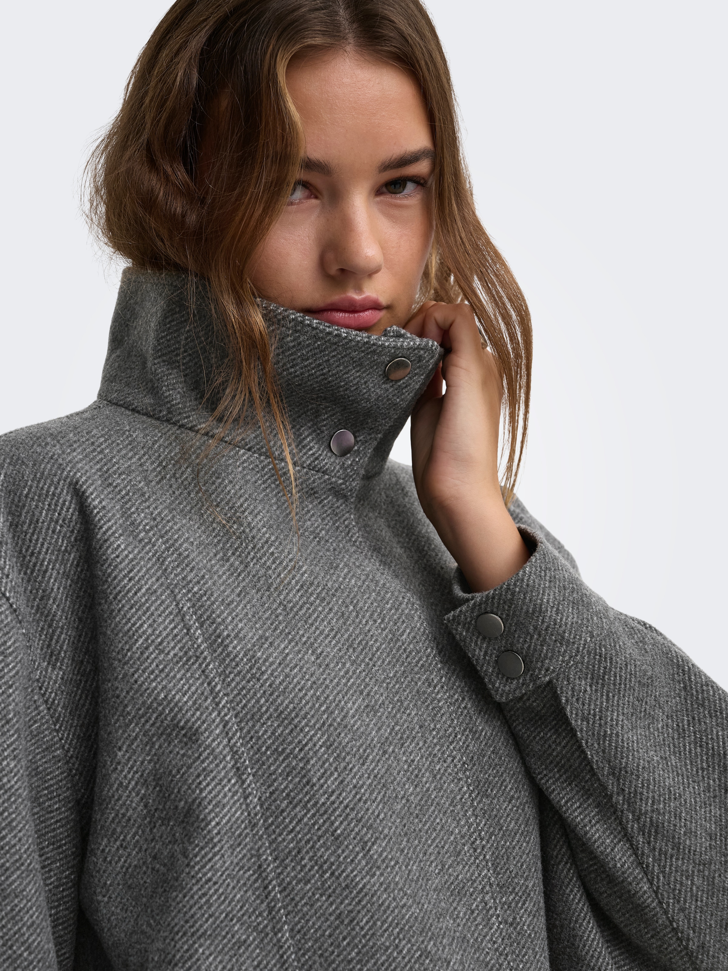 ONLY Kurzjacke »ONLASTA HIGH COLLAR BOMBER JACKET OTW« Kunstfaser