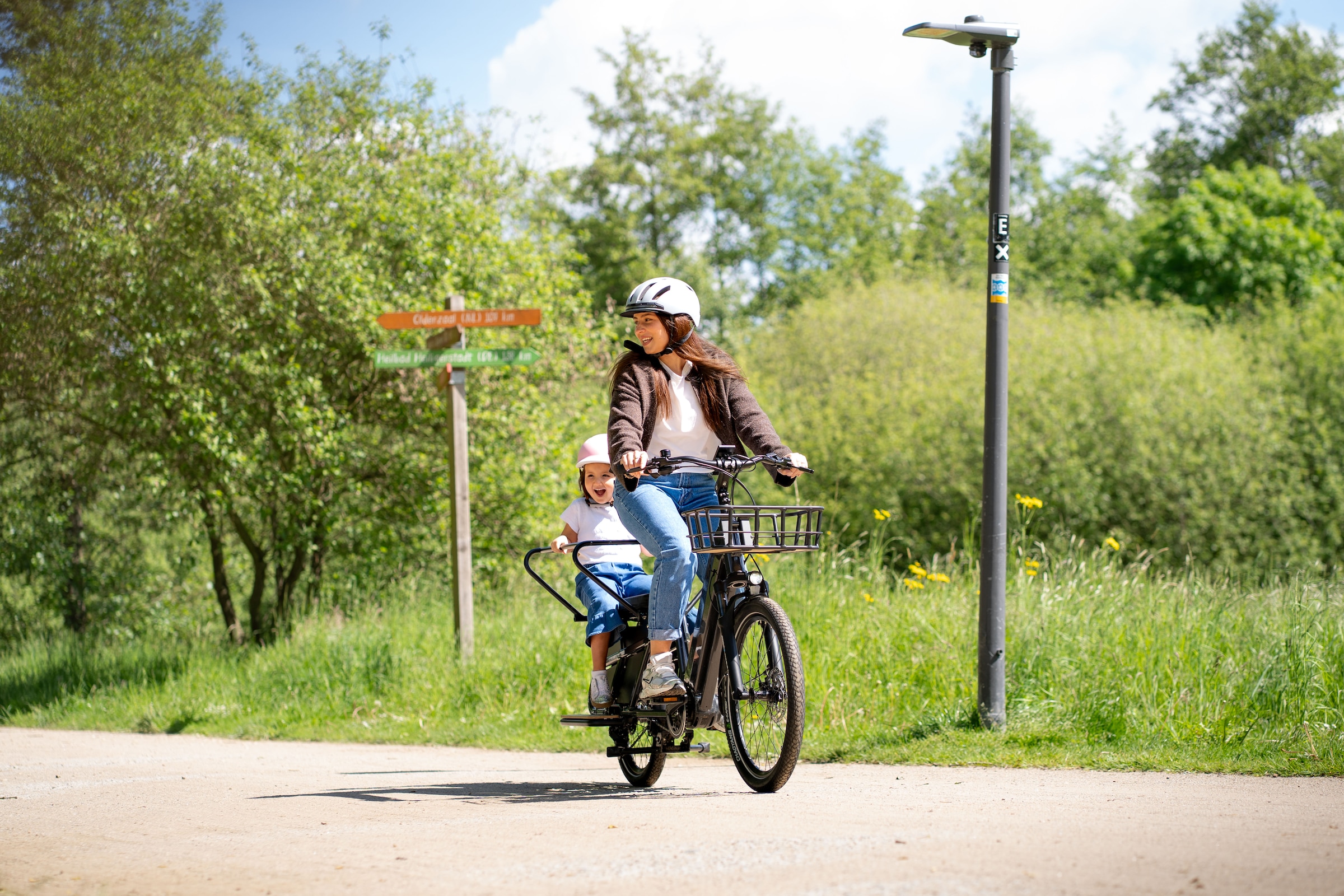 Prophete »Longtail - Urbanicer 4.0 inkl. 2 Sitzpolster« 9 Gang Shimano Cues Schaltwerk Kettenschaltung Mittelmotor 250 W 10 Jahre Garantie auf den Rahmen, Heck-Gepäckträger bis 80kg Zuladung