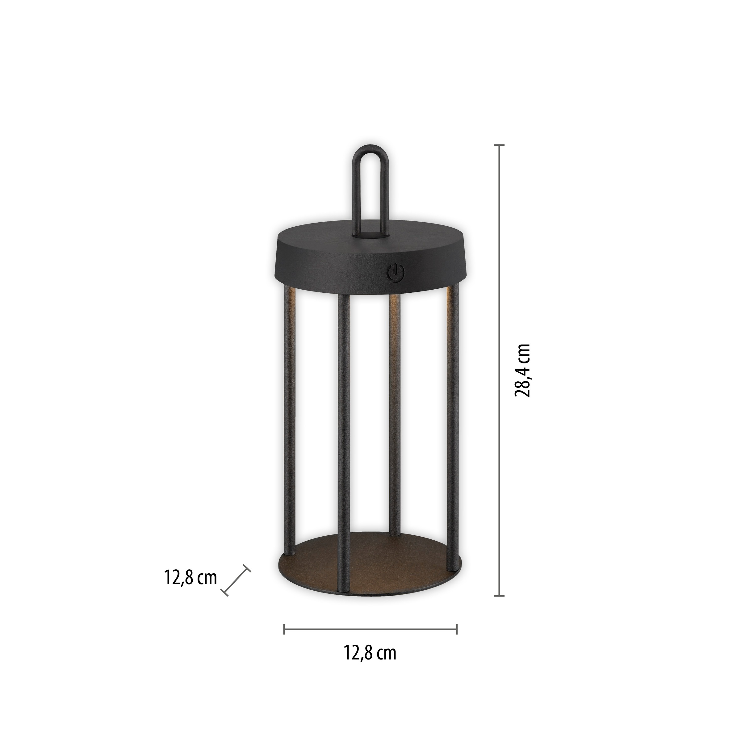 JUST LIGHT Tischleuchte »ANSELM«, 1 flammig, Leuchtmittel LED-Modul | LED fest integriert, Akkuleuchte