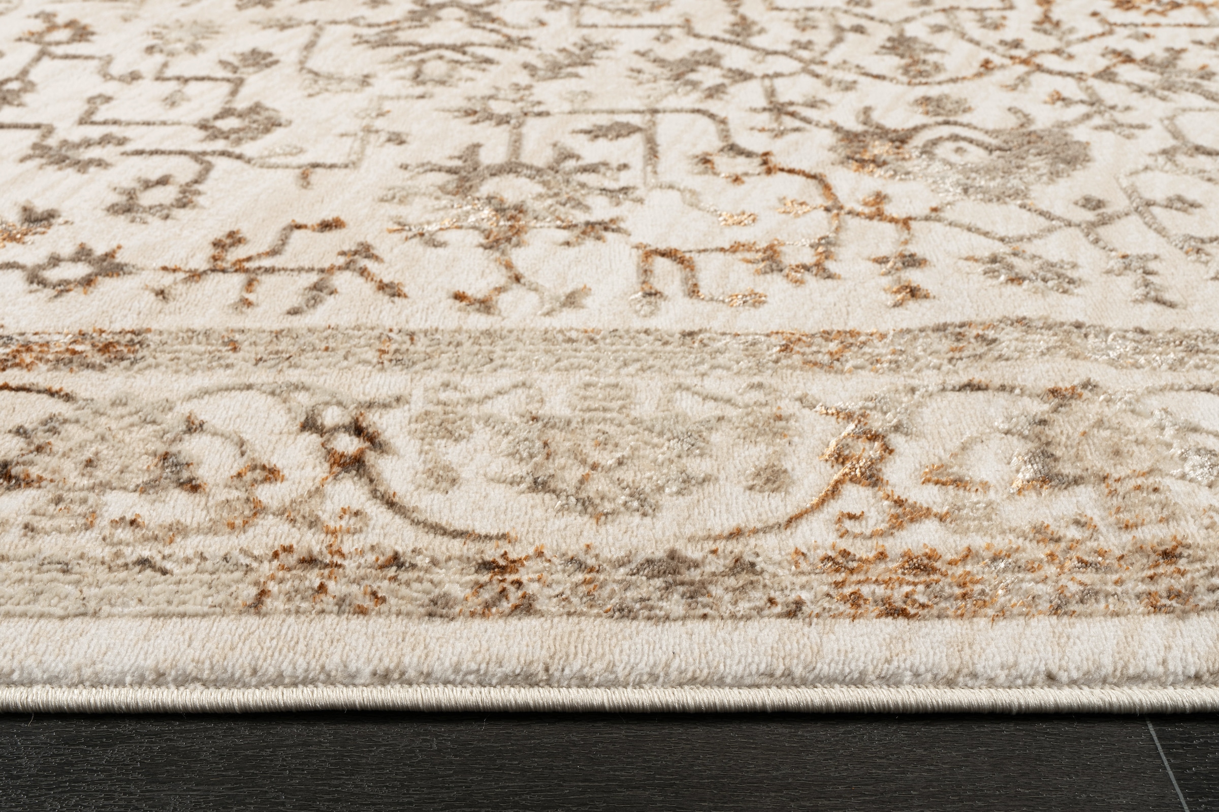 OTTO home Teppich »Amira, orientalisches Design« rechteckig 11 mm Höhe mit Bordüre, elegant, Vintage Optik, Wohnzimmer, Schlafzimmer