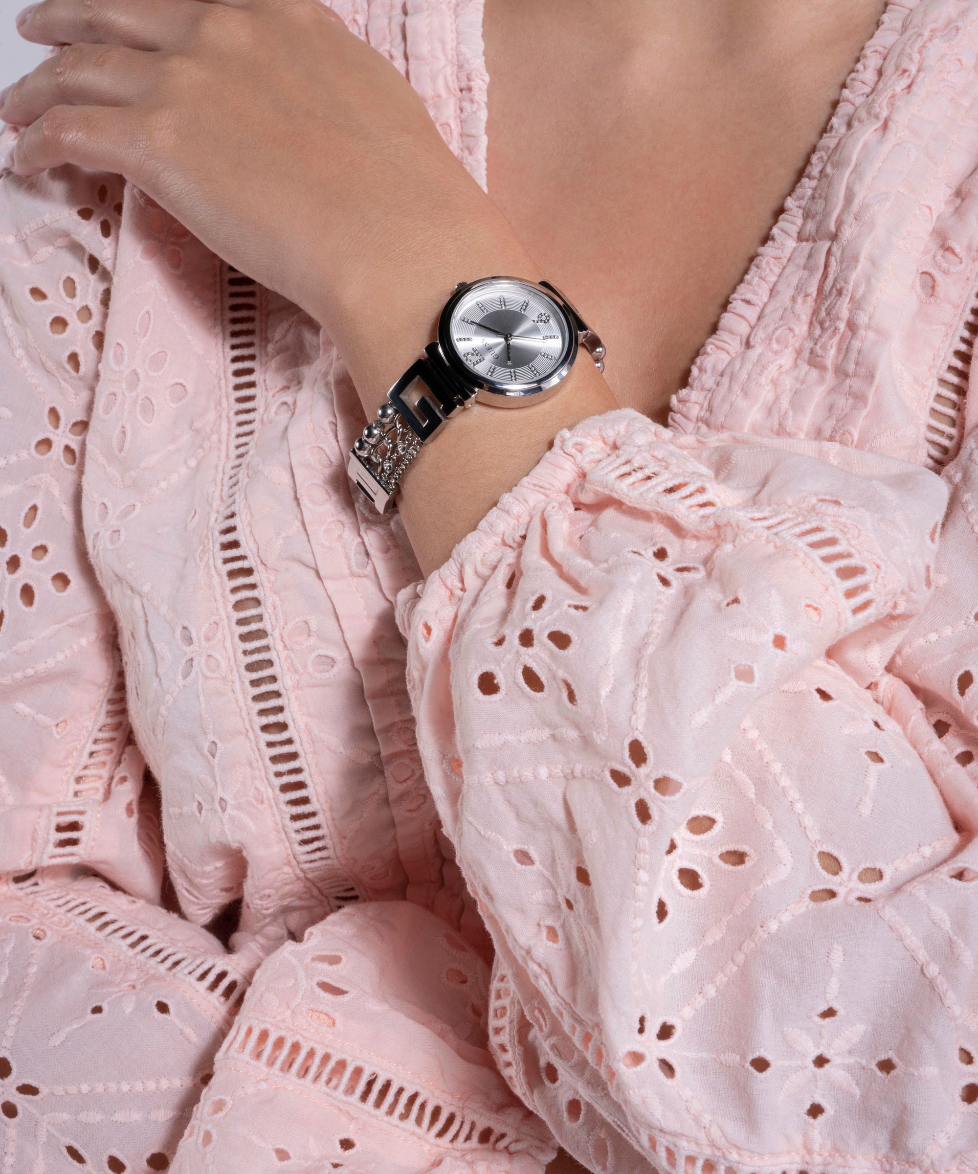 Guess Quarzuhr »G CLUSTER«, Armbanduhr, Damenuhr