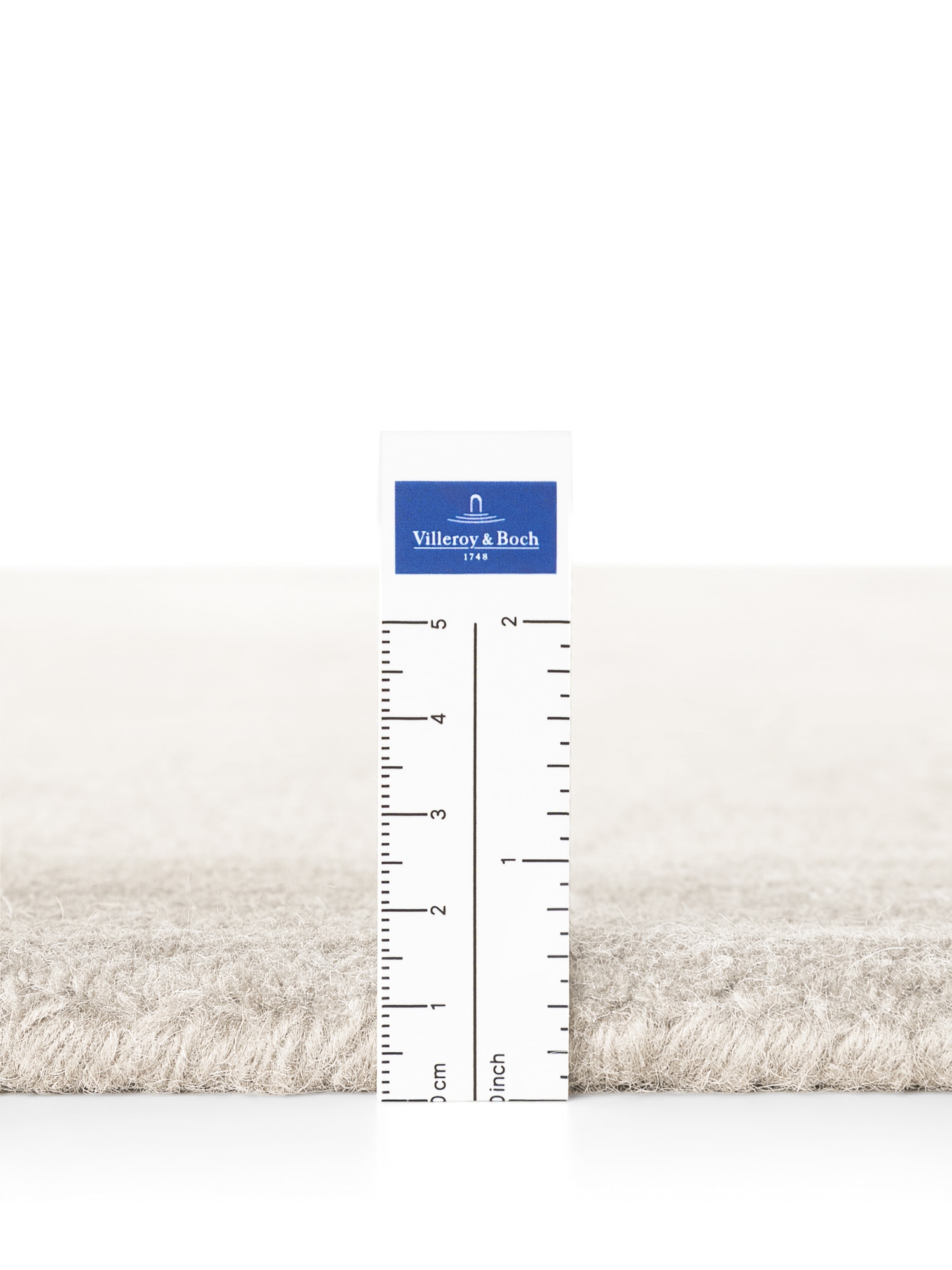 Villeroy & Boch Teppich »Wollteppich Kivi« rechteckig 17 mm Höhe Handgewebt, Wolle, Bordüre, Einfarbig, Läufer, Wohnzimmer, Organisch