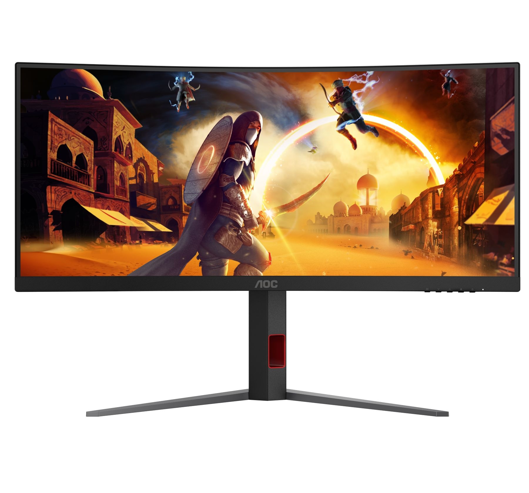 AOC Curved-Gaming-Monitor »CU34G4«, 86,3 cm/34 Zoll, 3440 x 1440 px, UWQHD, 1 ms Reaktionszeit, 180 Hz, neigbar