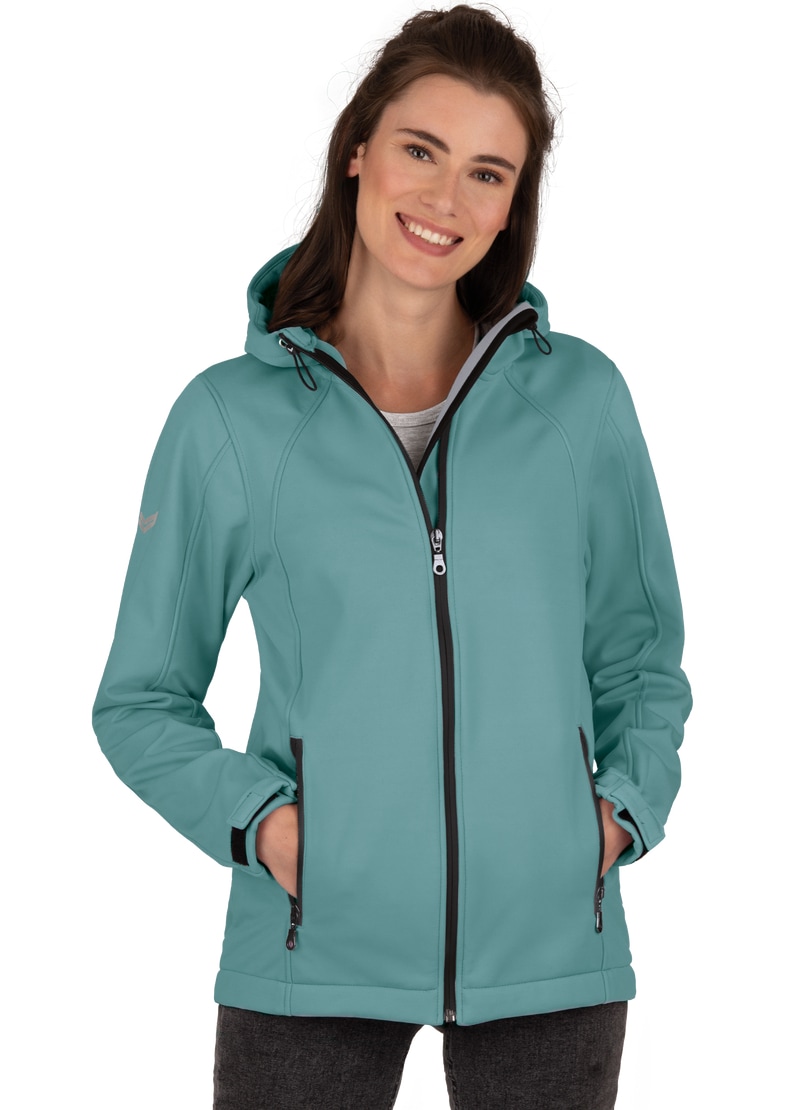 Trigema Softshelljacke »TRIGEMA Taillierte Softshell–Kapuzenjacke«, (1 St.)