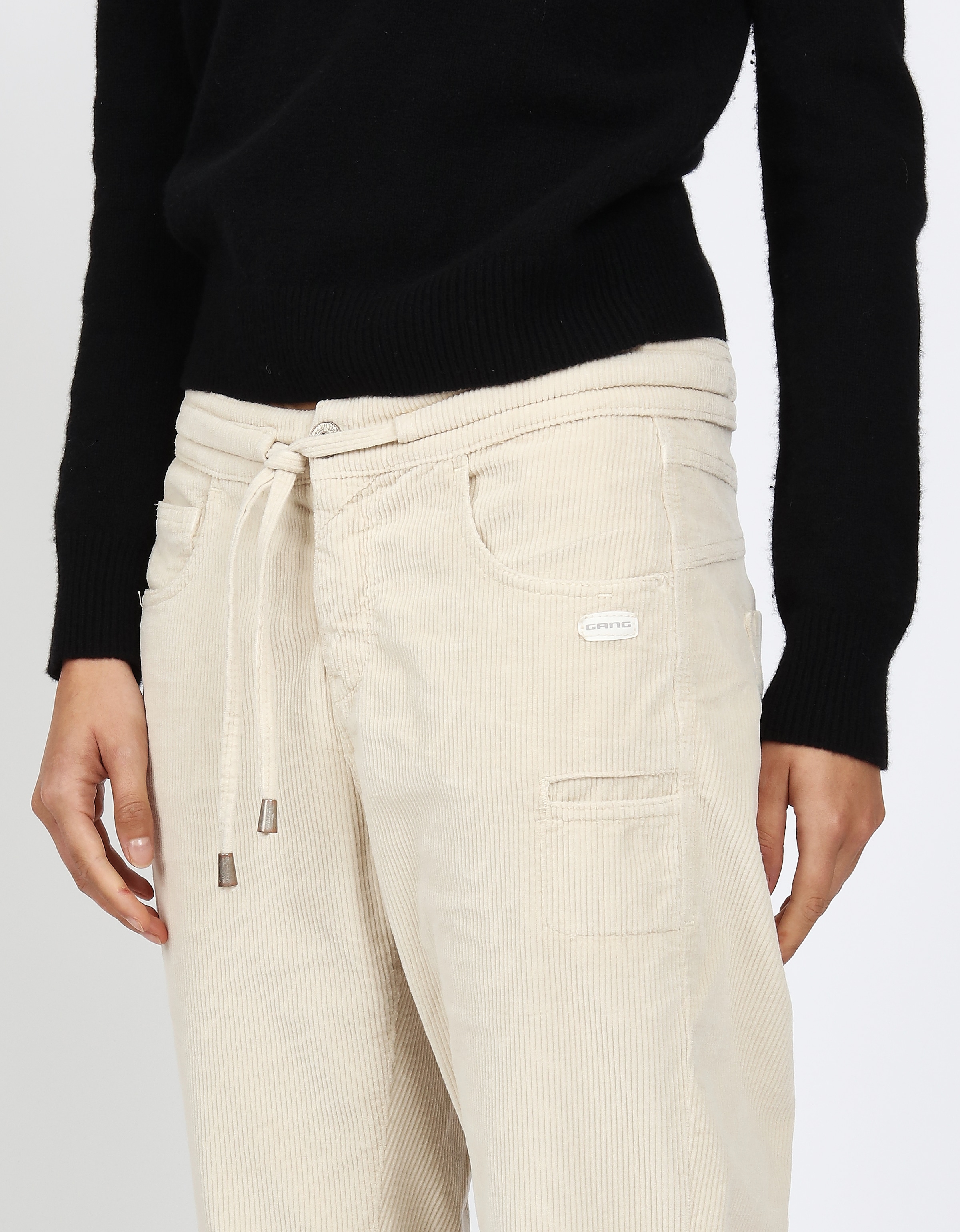 GANG Cordhose »94AMELIE JOGGER«  mit Tunnelzug am Bund