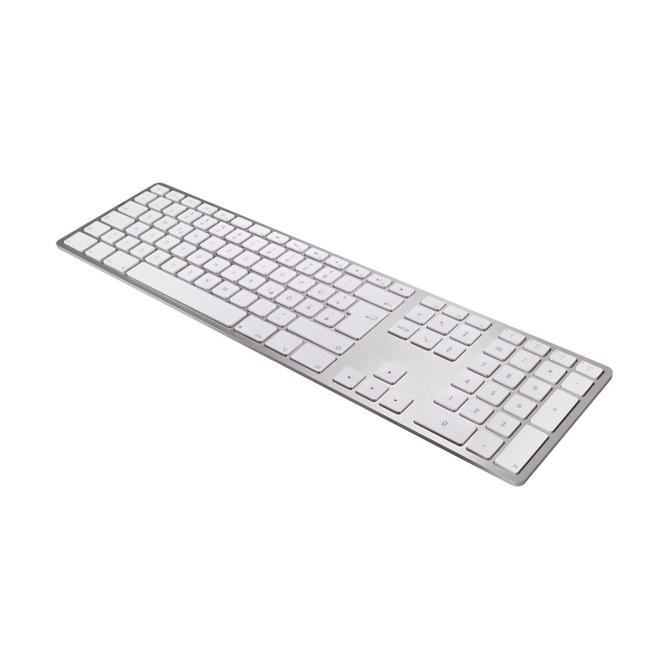 Tastatur dt. für Mac OS mit Multi-Connect Funktionalität »Aluminum...