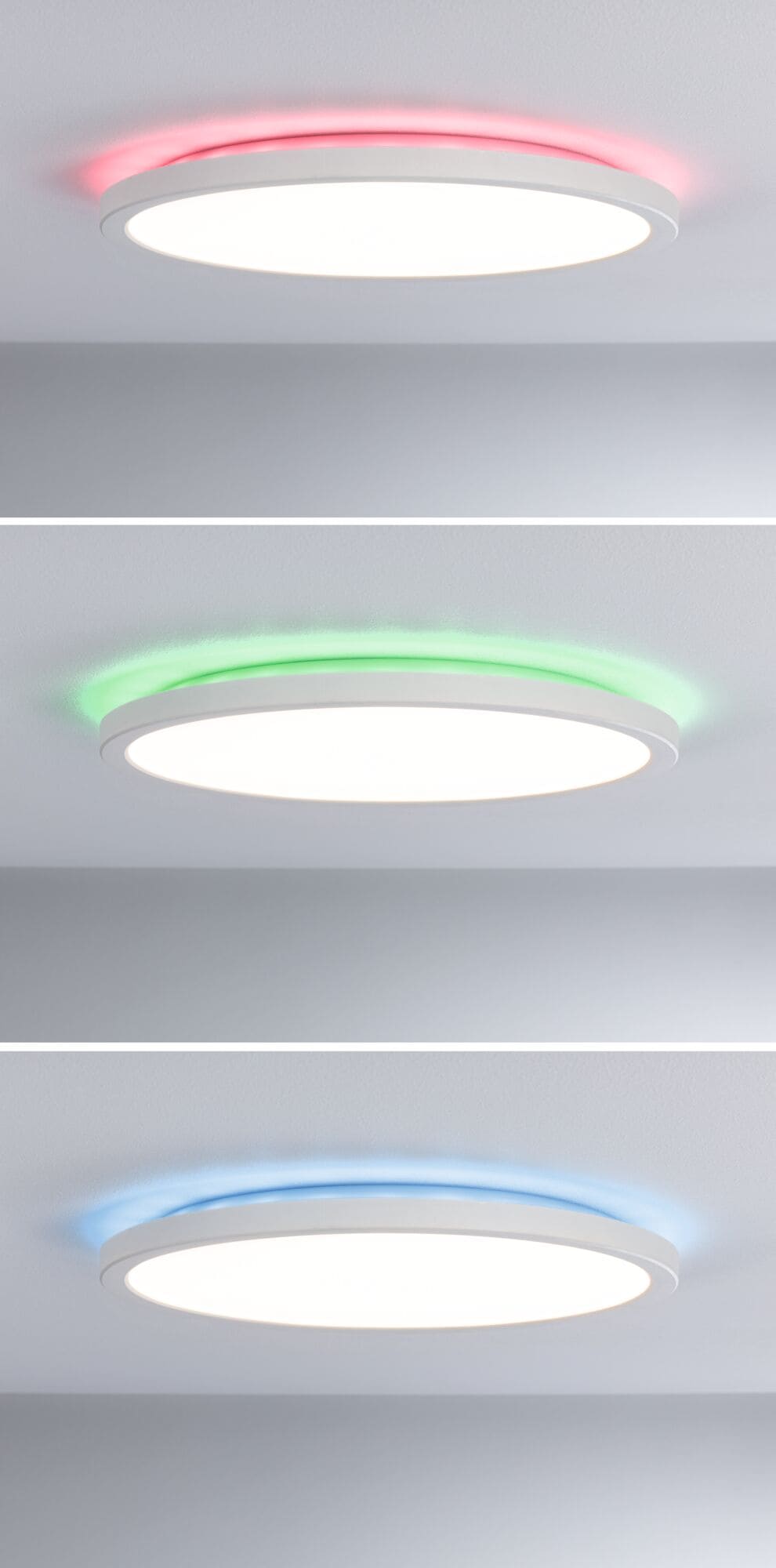 Paulmann LED Panel »LED Panel Atria Shine rund, RGB+ dimmbar« 1 Stk. Tageslichtweiß Farbwechsler & Farbsteuerung