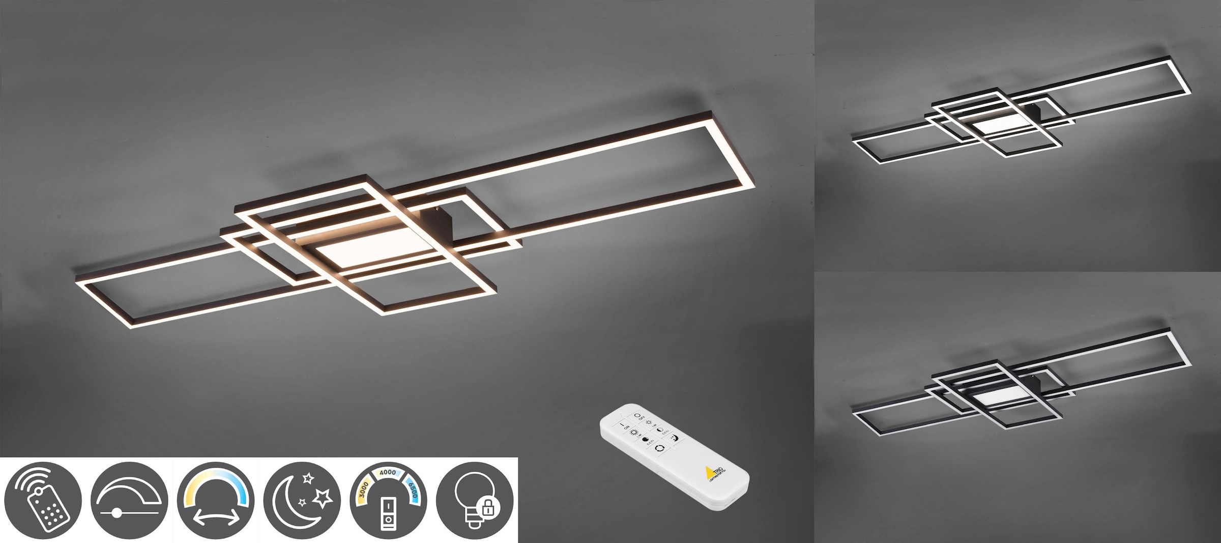 LED Deckenleuchte »MILA«, Leuchtmittel LED-Board | LED fest integriert, Deckenlampe...