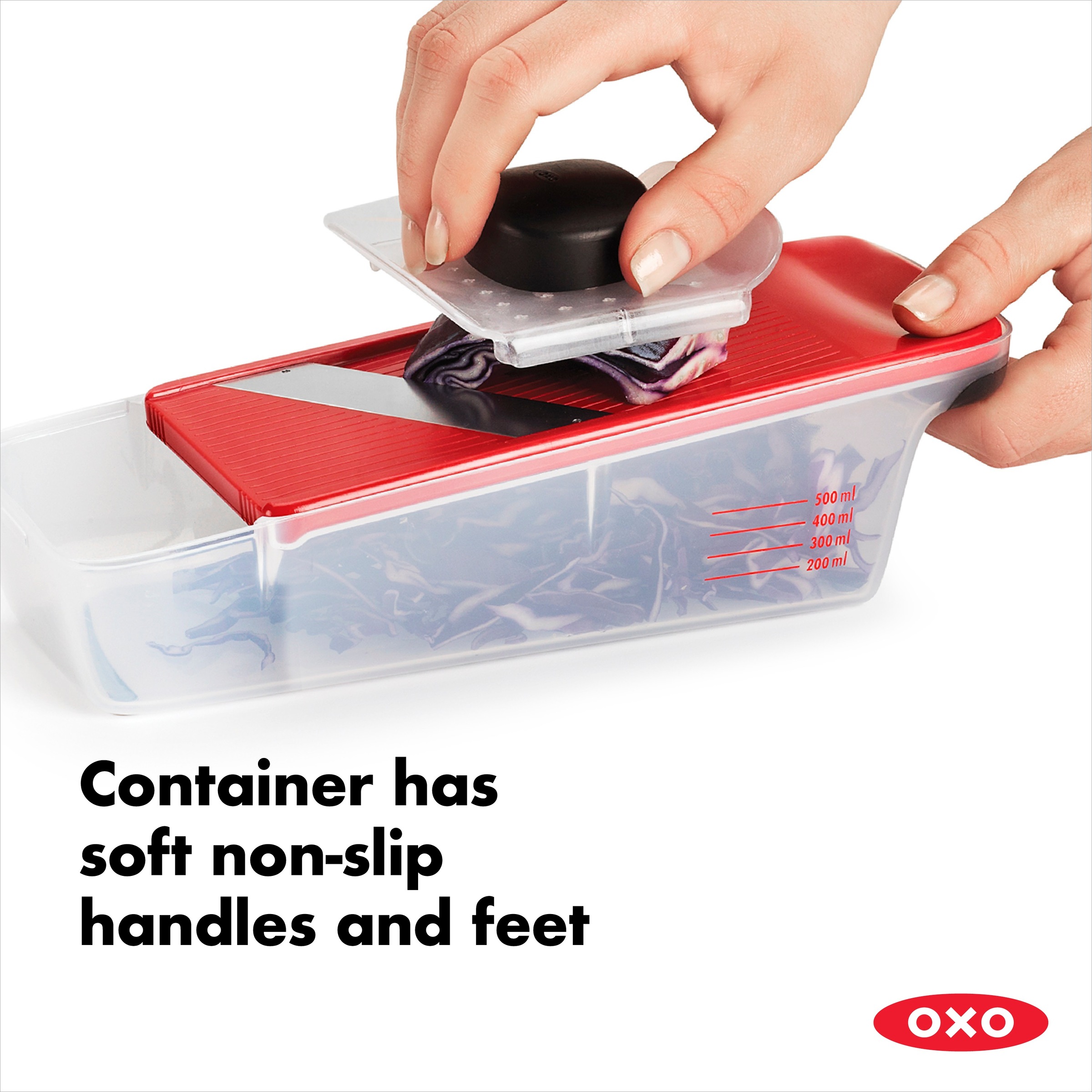 OXO Good Grips Multireibe, (Set), Reibe- und Schneide-Set