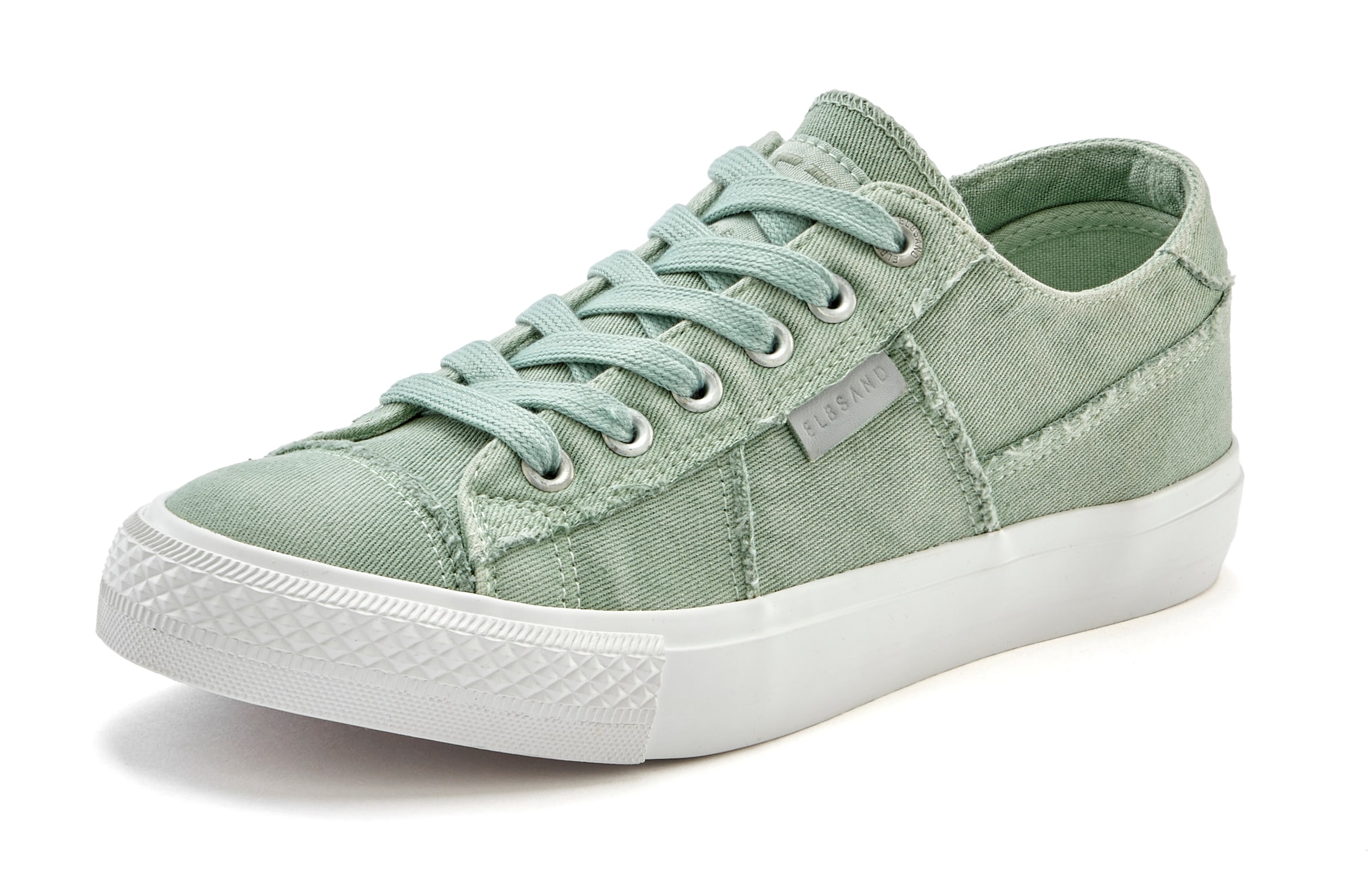 Elbsand Sneaker, Schnürhalbschuh, Freizeitschuh aus Textil, Used-Look VEGAN