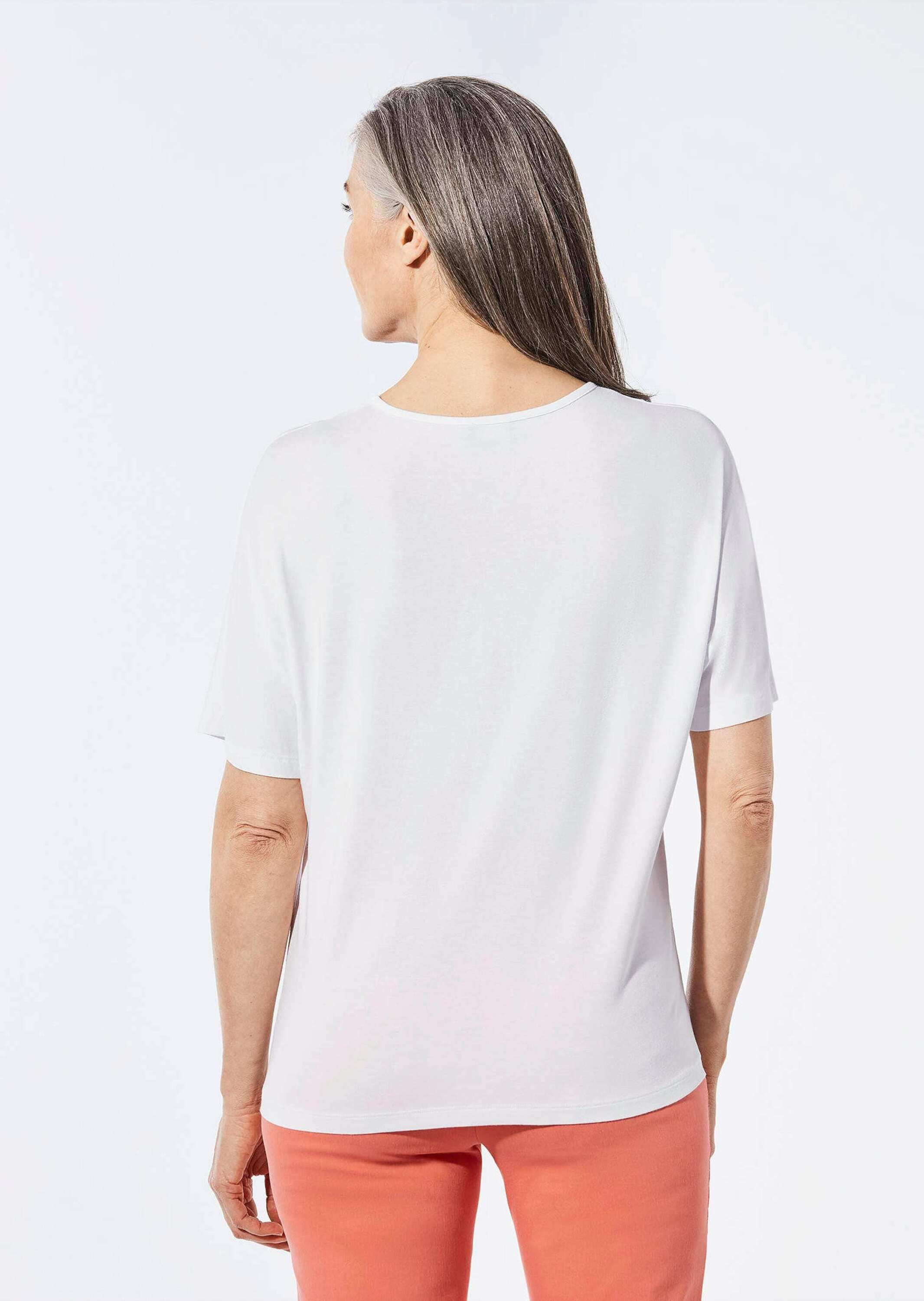 GOLDNER Kurzarmshirt »Top mit V-Ausschnitt«