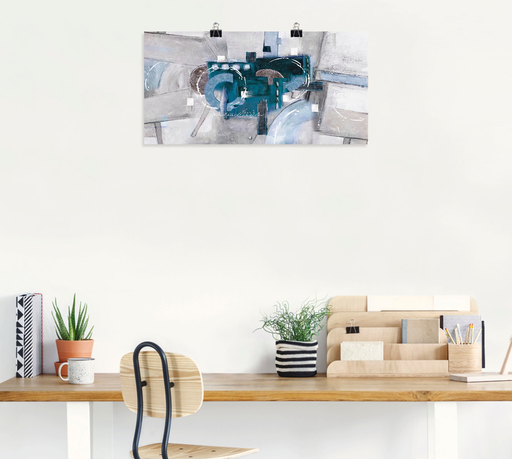 Artland Wandbild »Abstrakte blaue Kreise« Gegenstandslos 1 Stk. tlg. als Alubild, Leinwandbild, Poster in verschied. Größen