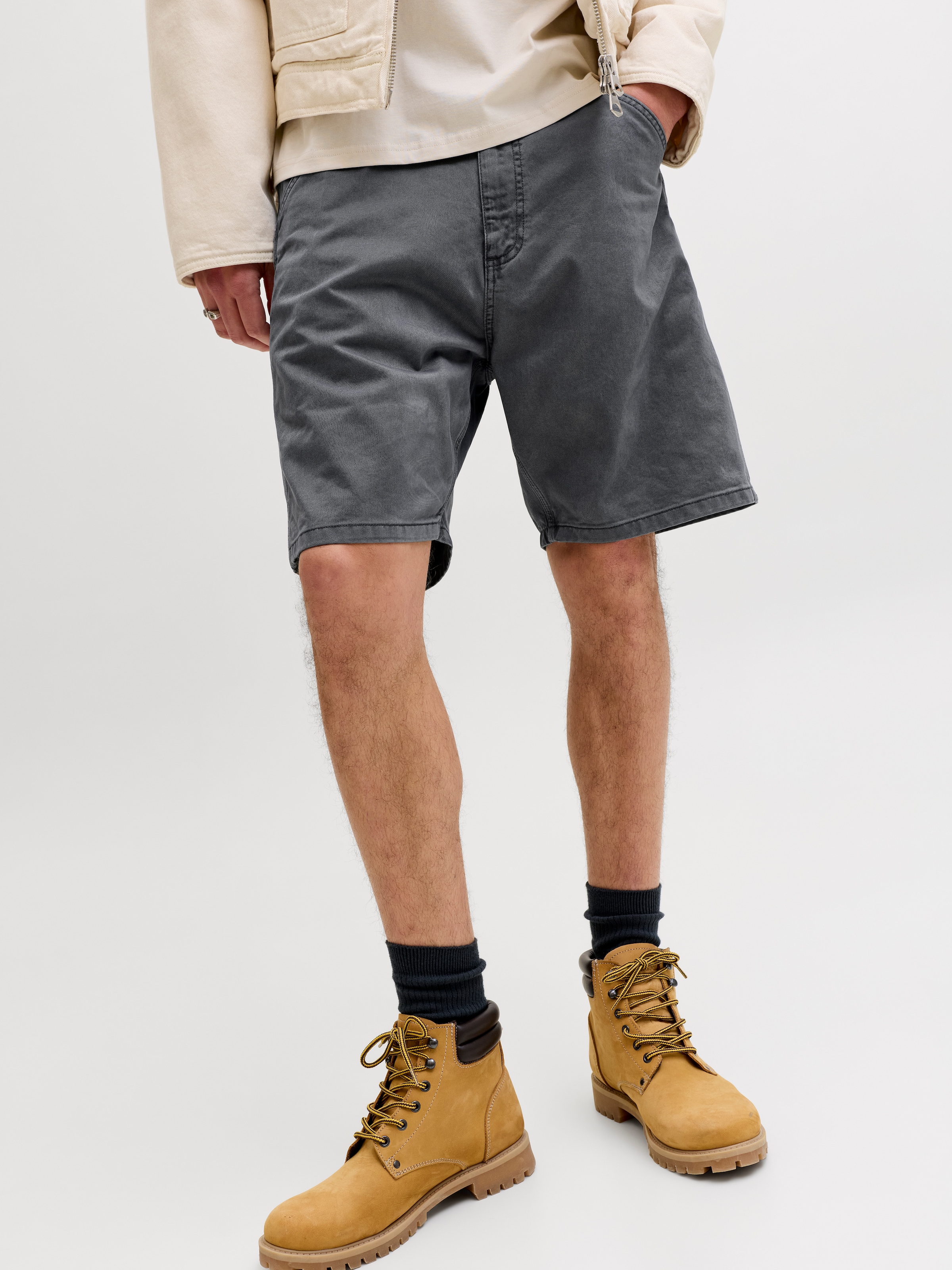 Jack & Jones Chinoshorts »JPSTTONY RAYE WORKER SHORT MID SN«  Baumwolle, 5-Pocket Style