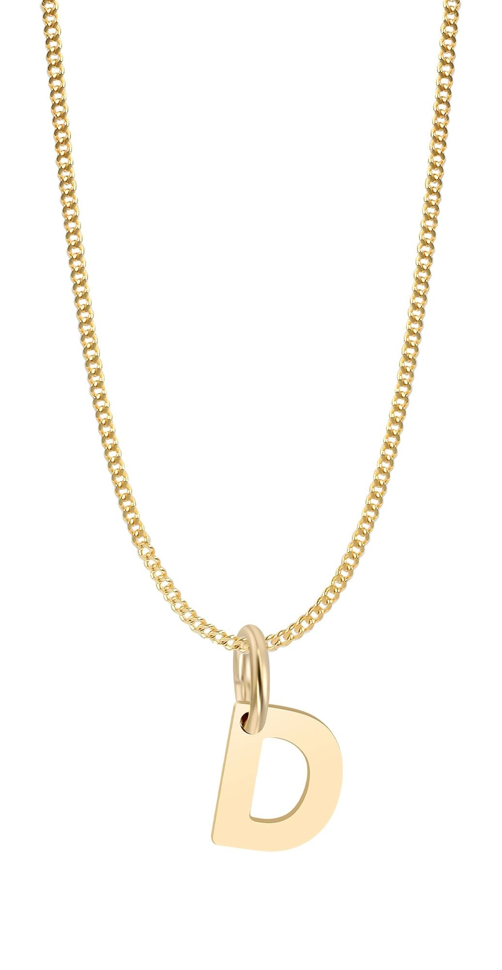 Adelia´s Buchstabenanhänger »Unisex Anhänger ¿ Buchstabe N Buchstabenanhänger aus 375 Gold«