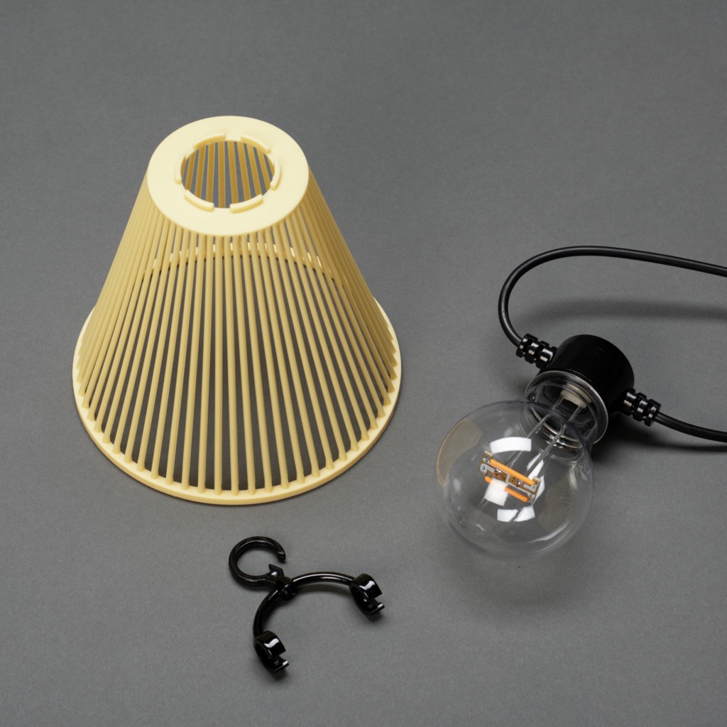 KONSTSMIDE LED-Lichterkette inkl. Dimmer, E27, 10 klare Birnen / bernsteinfarbene Dioden