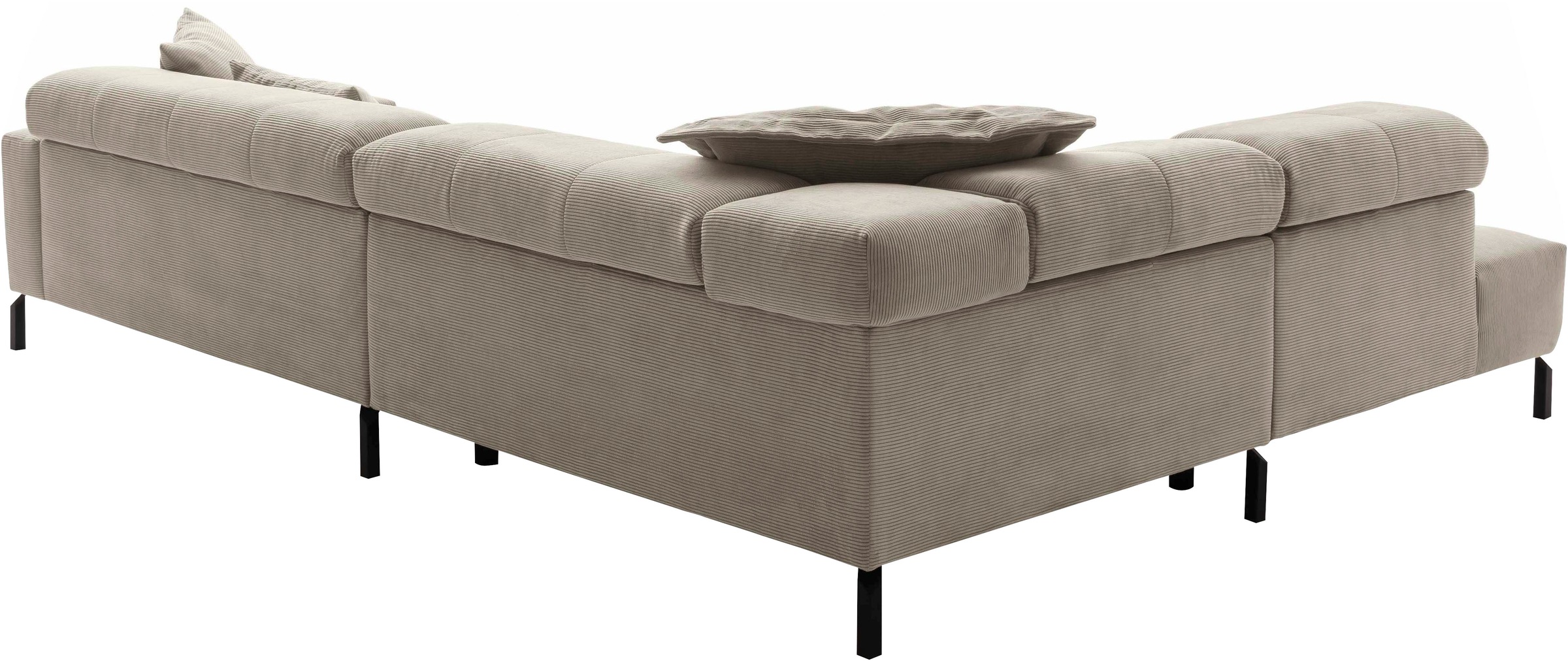 Places of Style Ecksofa »Claya, L-Form, incl. Kopfteilverstellung, Breite 311 cm«, wahlweise elektrischer Sitzvorzug