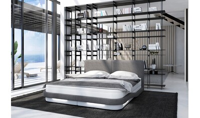 SalesFever Polsterbett, mit LED-Beleuchtung, Design Bett mit angenehmer Beleuchtung kaufen