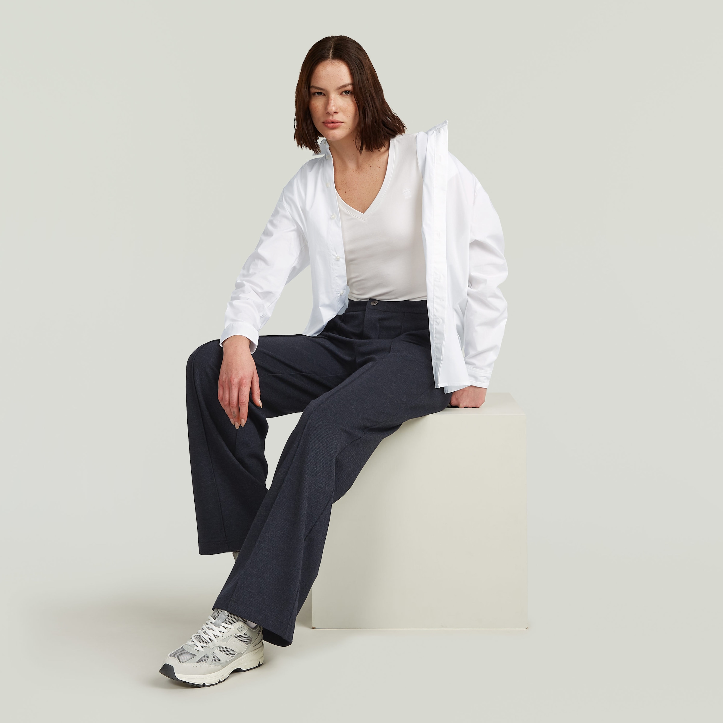 G-STAR Jerseyhose »Dressed Jersey Pants«, mit einem bequemen Gummibund hinten