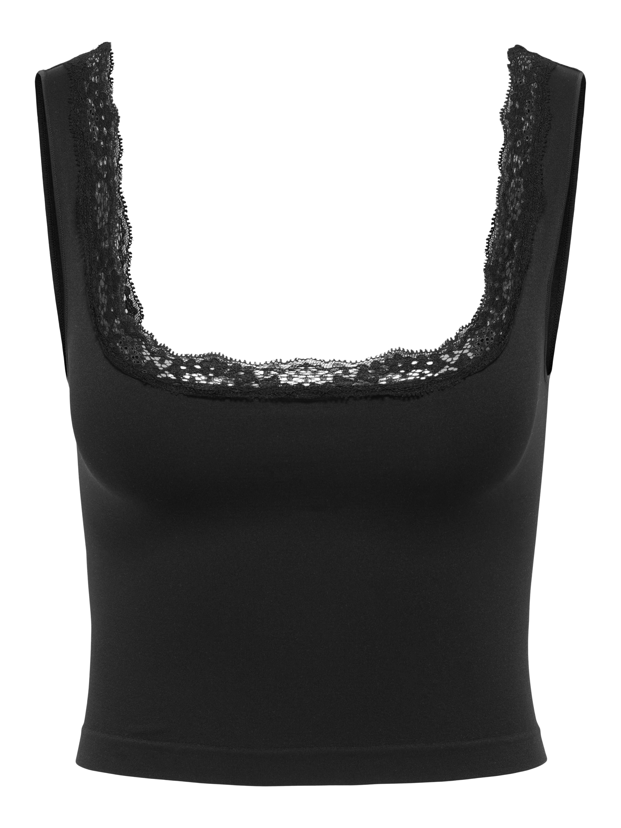 ONLY Bustier »ONLVICKY LACE SINGLET SQUARE NECK ACC« Materialmix