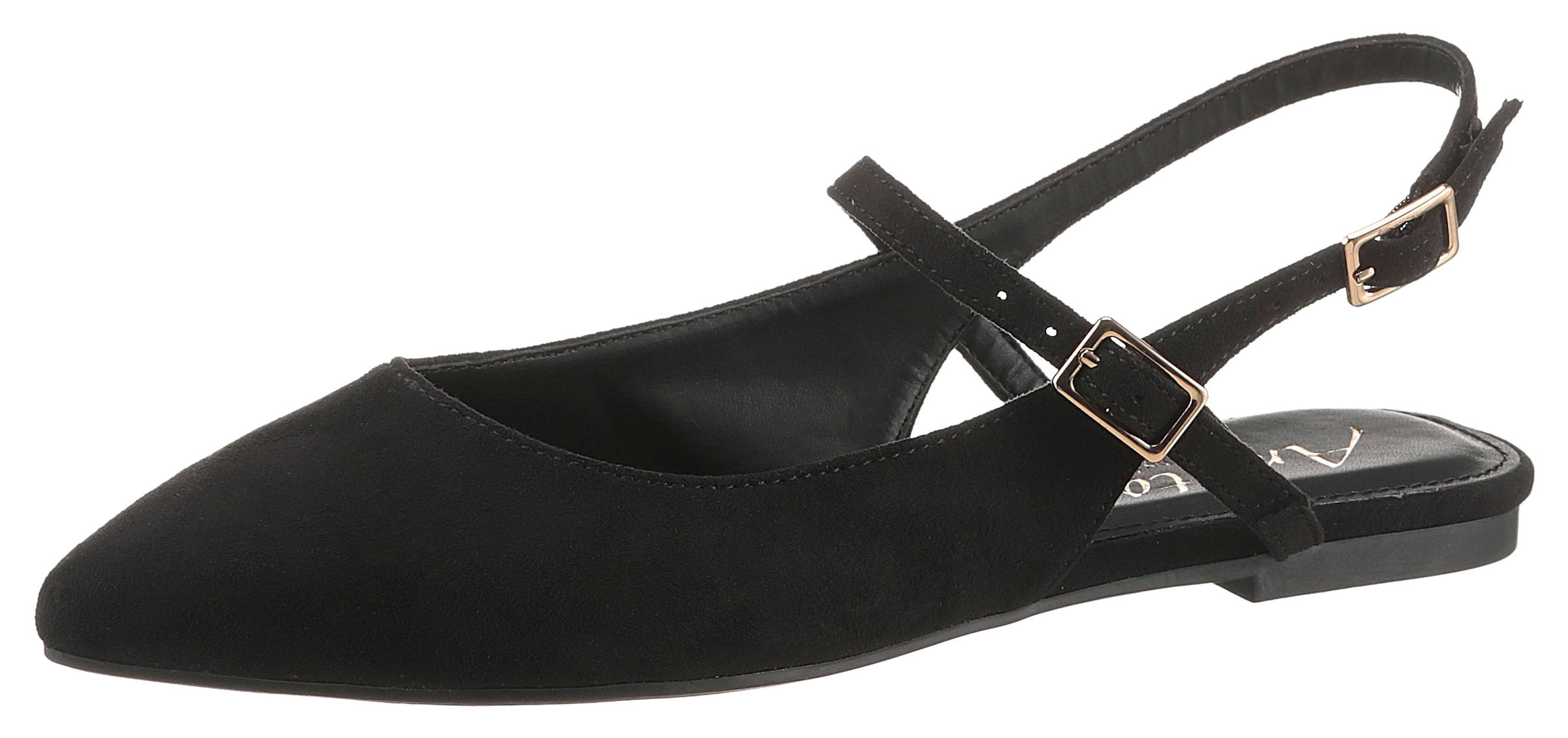 Aniston SHOES Slingpumps, Flat, Sommerschuh, Riemchensandale - neue KOLLEKTION, schmale Form